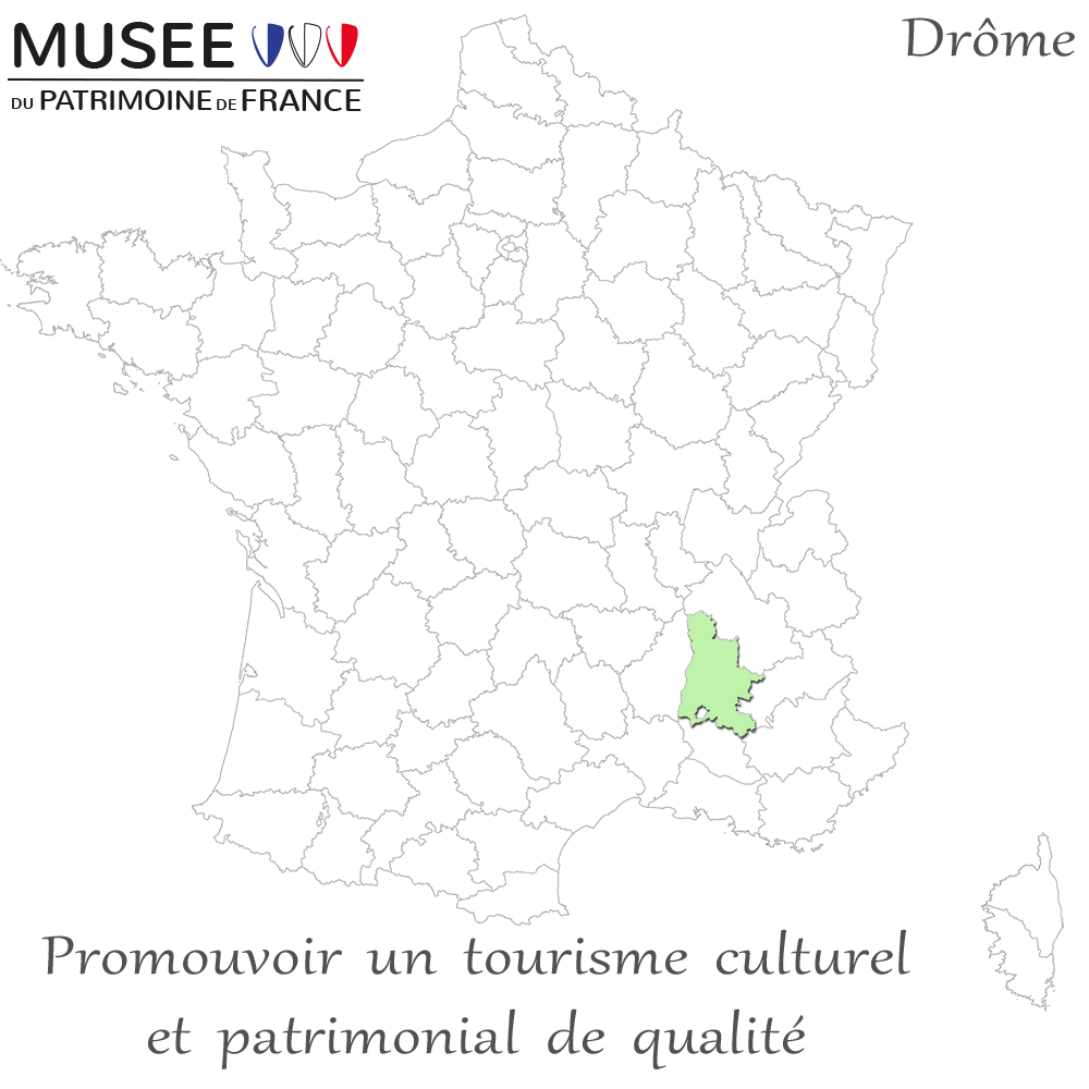 Département Drôme dans le Rhône-Alpes