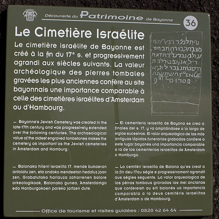 Photo de Cimetière juif de Bayonne