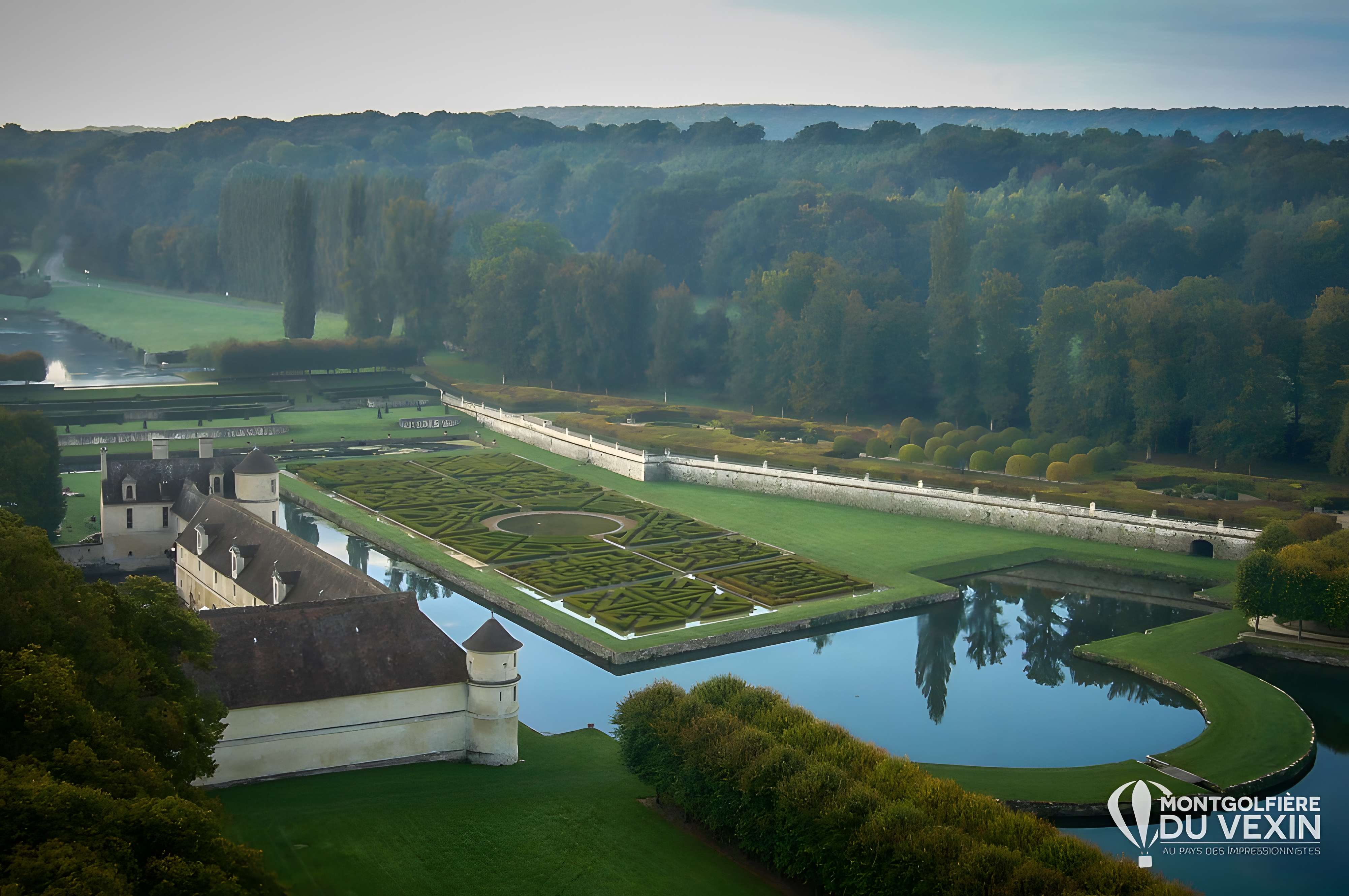 Domaine de Villarceaux Vue du ciel