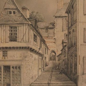 Escalier de la Grande-Poterne au Mans