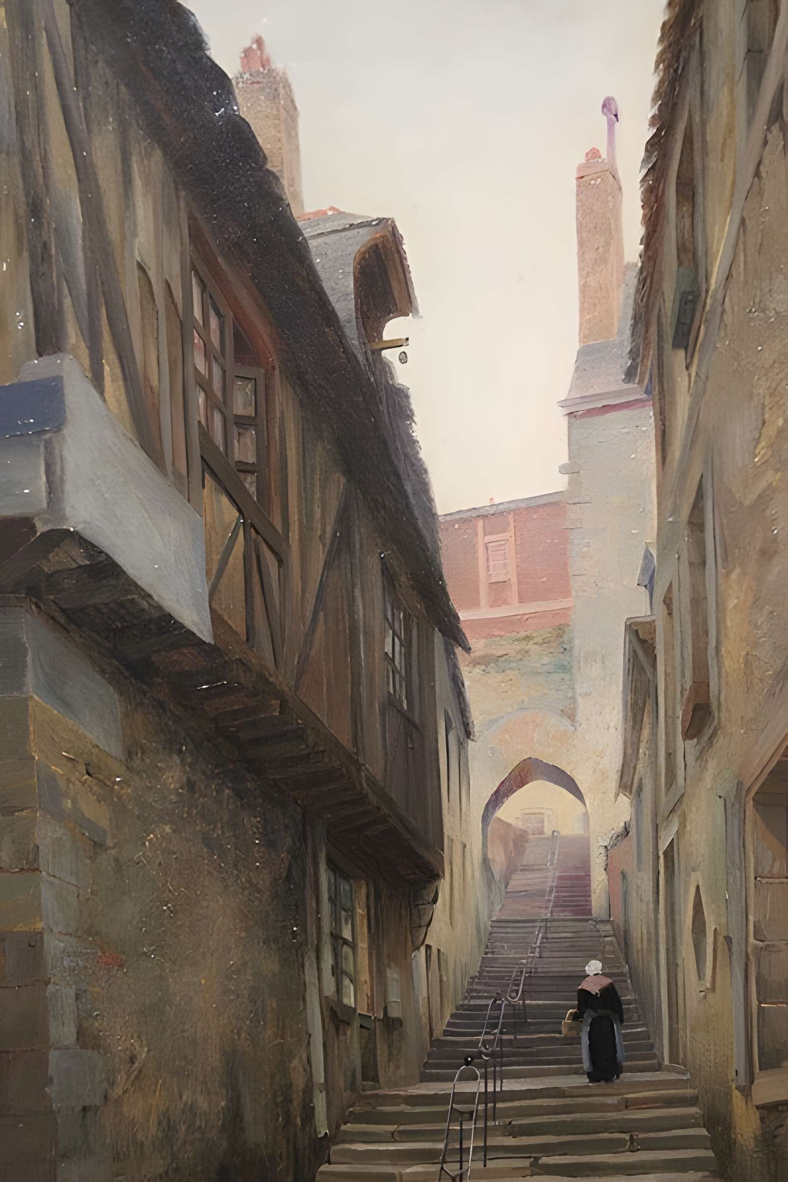 Escalier de la Grande-Poterne au Mans