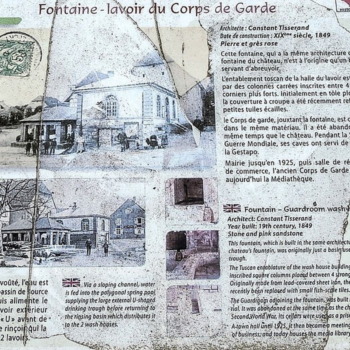 Photo de Fontaine-lavoir du corps de garde de Bourogne