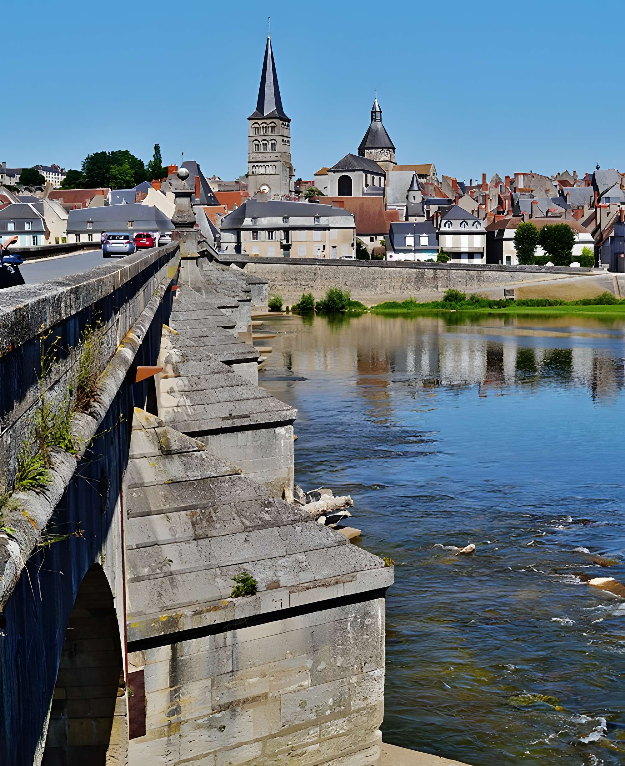 Grand pont sur la Loire de La Charité-sur-Loire