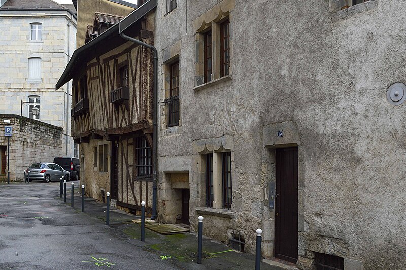 Maison à pan de bois, 13-15 Rue Thiémanté à Besançon