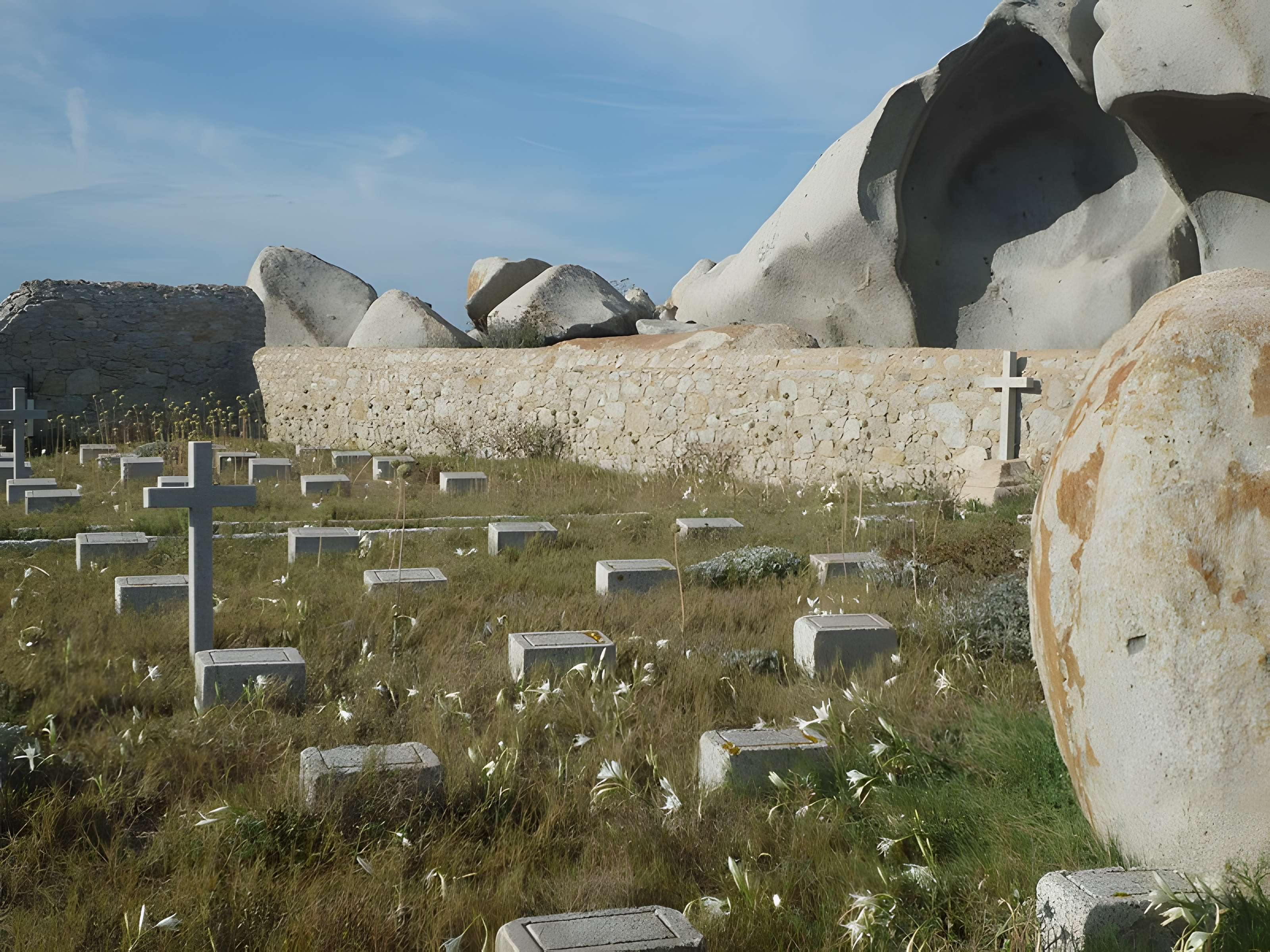 Cimetières militaires et stèle commémorative