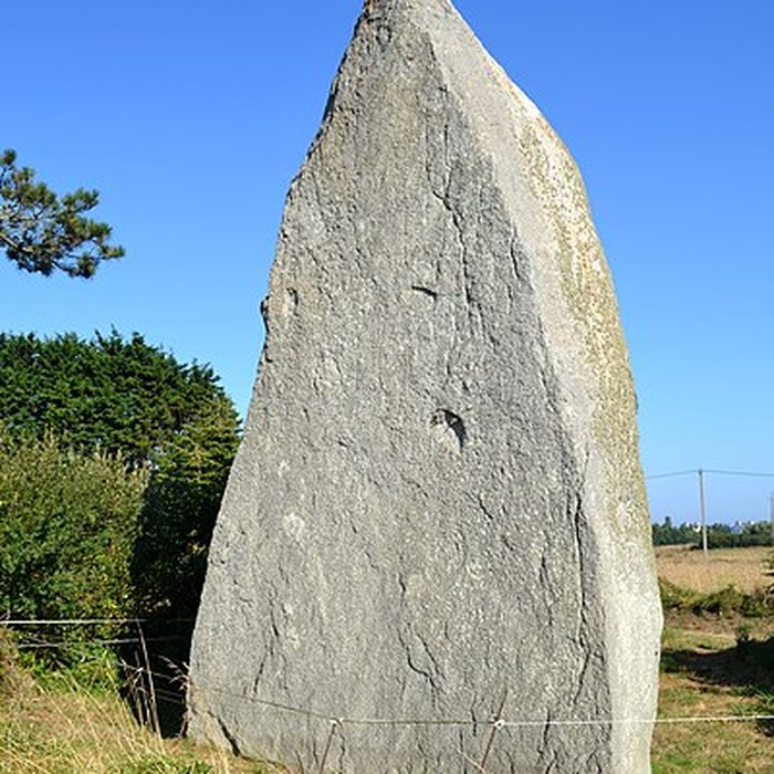 Photo de Menhir de Men Marz à Brignogan-Plages