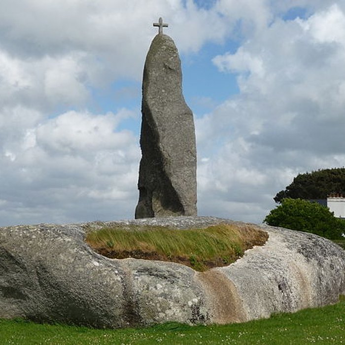 Photo de Menhir de Men Marz à Brignogan-Plages