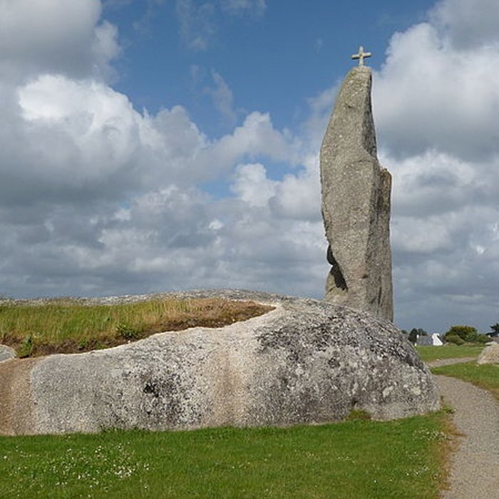Photo de Menhir de Men Marz à Brignogan-Plages