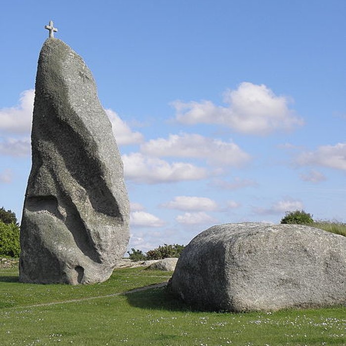 Photo de Menhir de Men Marz à Brignogan-Plages