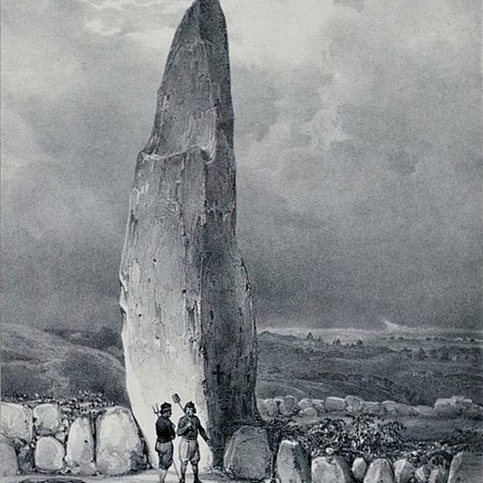 Photo de Menhir de Men Marz à Brignogan-Plages