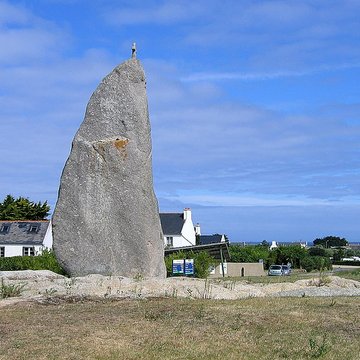 Menhir de Men Marz à Brignogan-Plages
