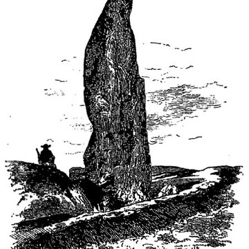 Menhir de Men Marz à Brignogan-Plages