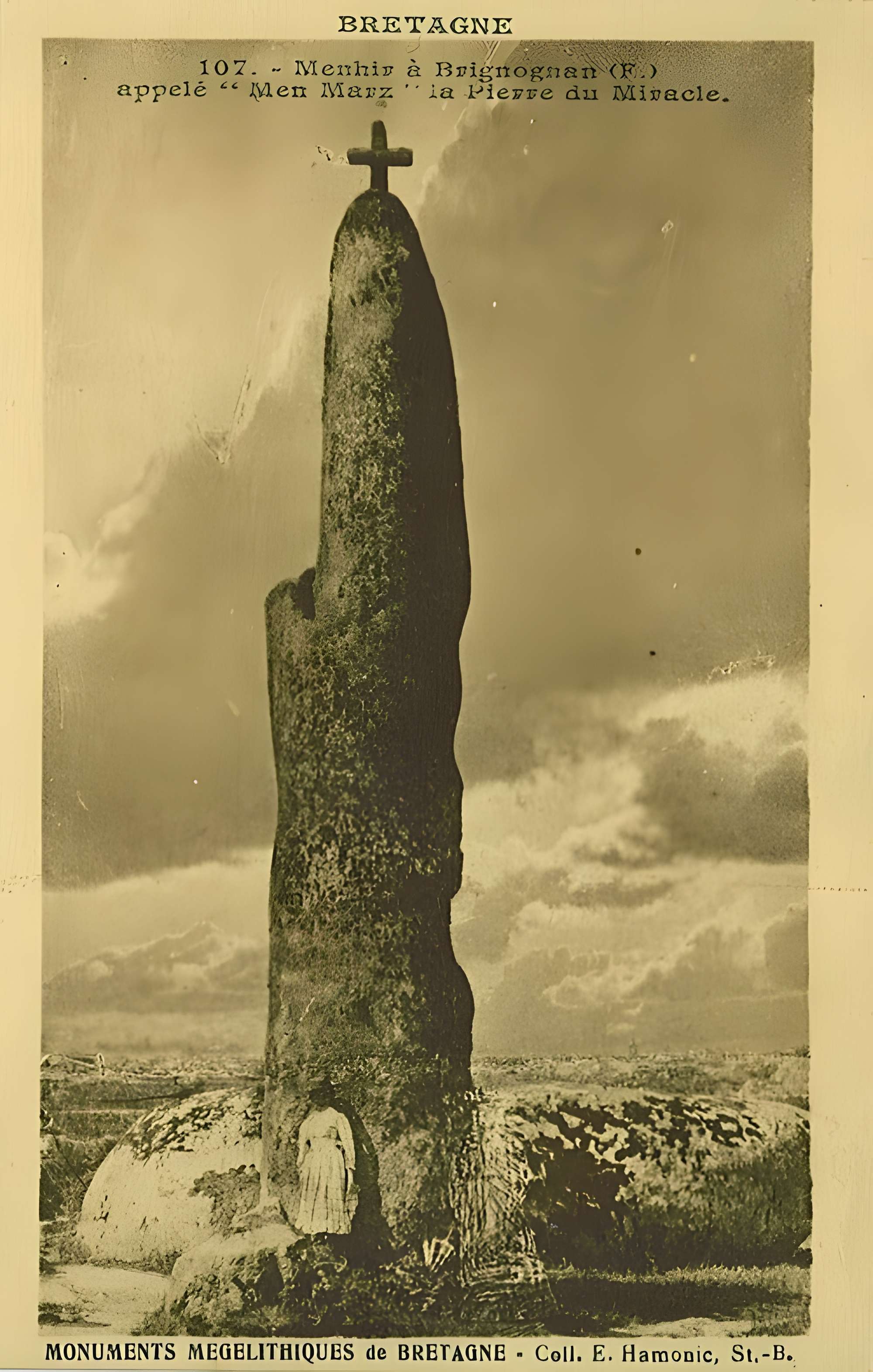 Menhir de Men Marz à Brignogan-Plages