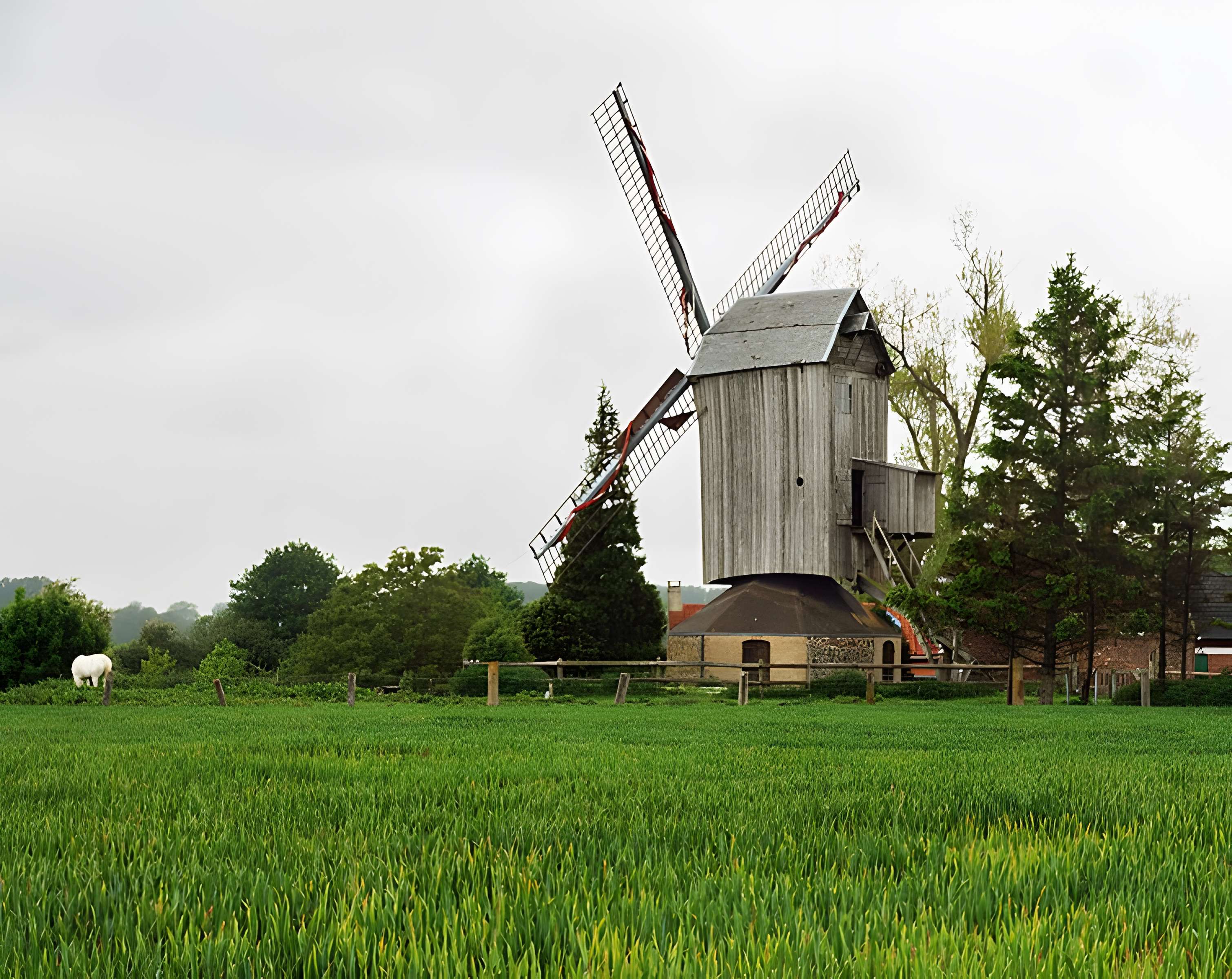 Moulin à vent de l'Hofland à Houtkerque
