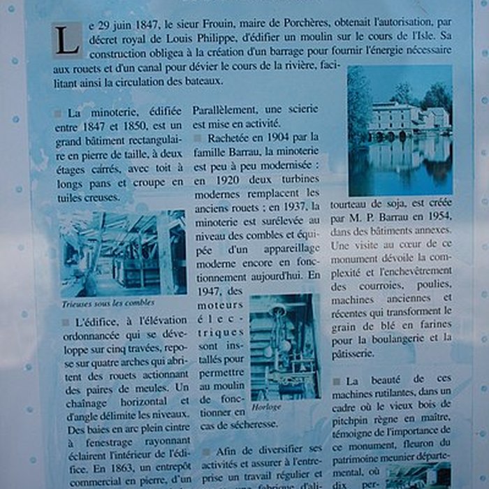 Photo de Moulin du Barrage à Porchères