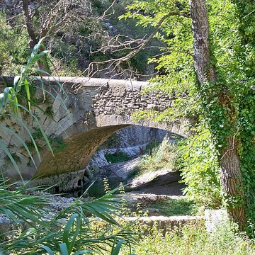 Pont à coquille sur lAigue-Brun de Lourmarin