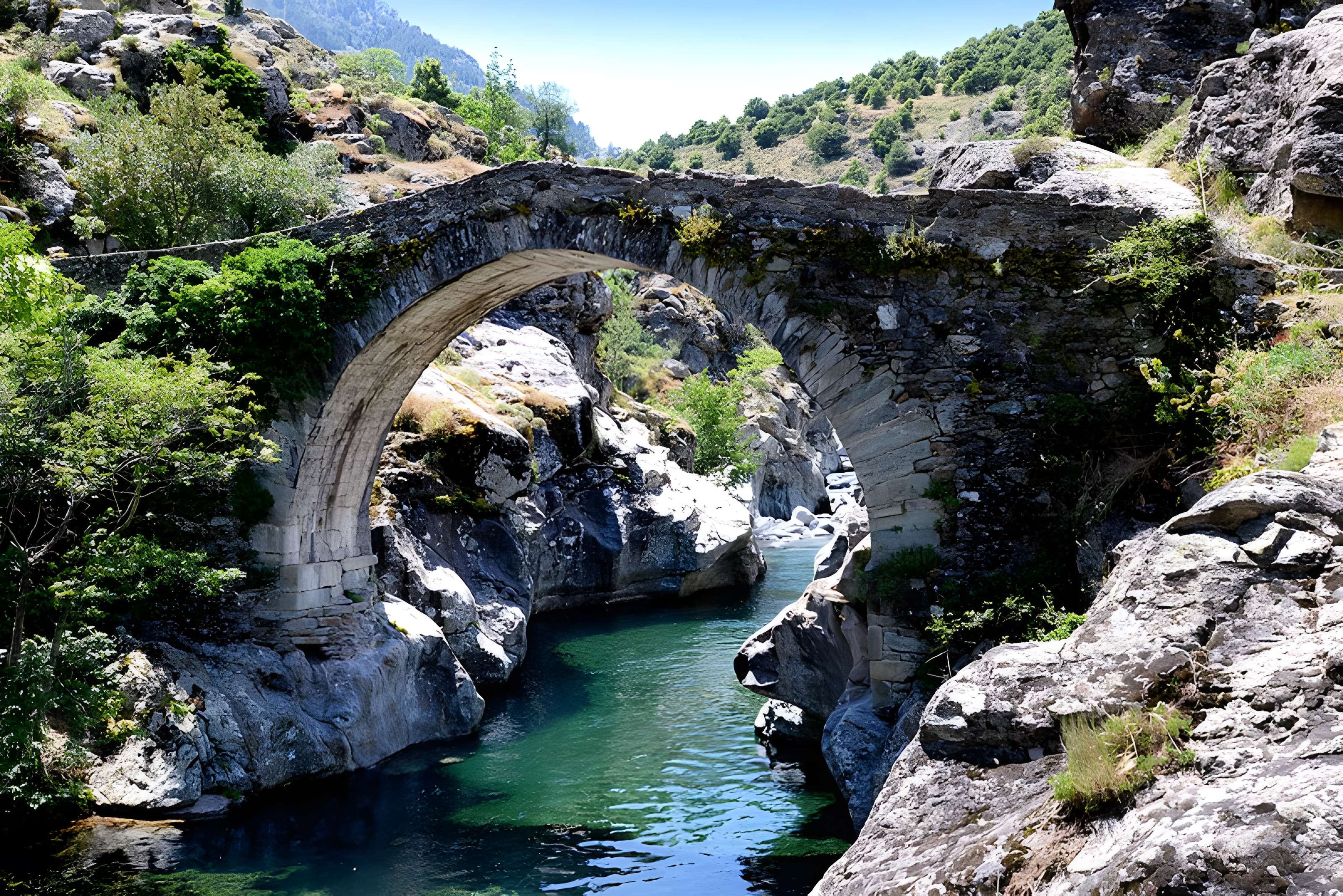 Pont génois d'Ascu à Asco