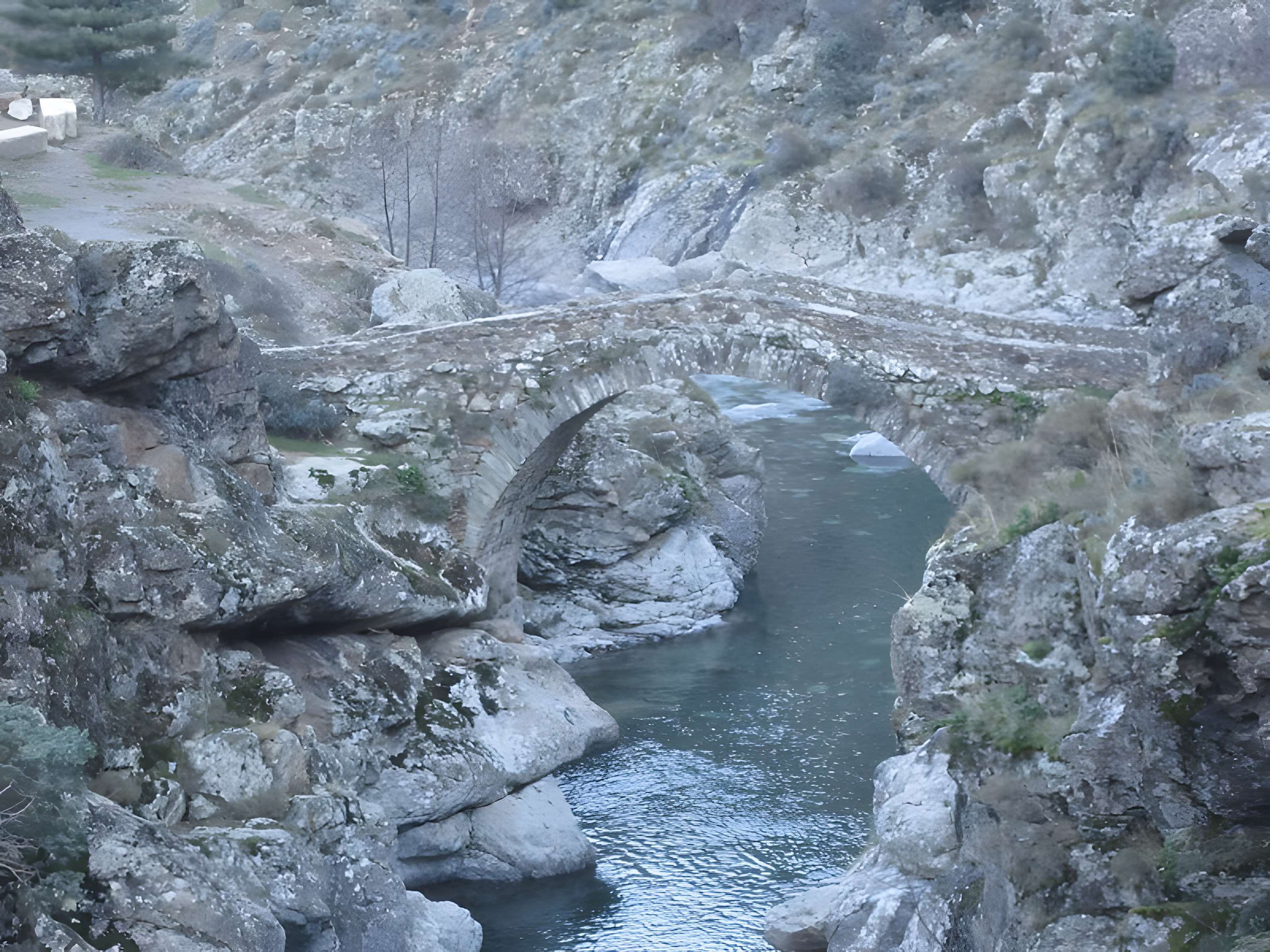 Pont génois d'Ascu à Asco