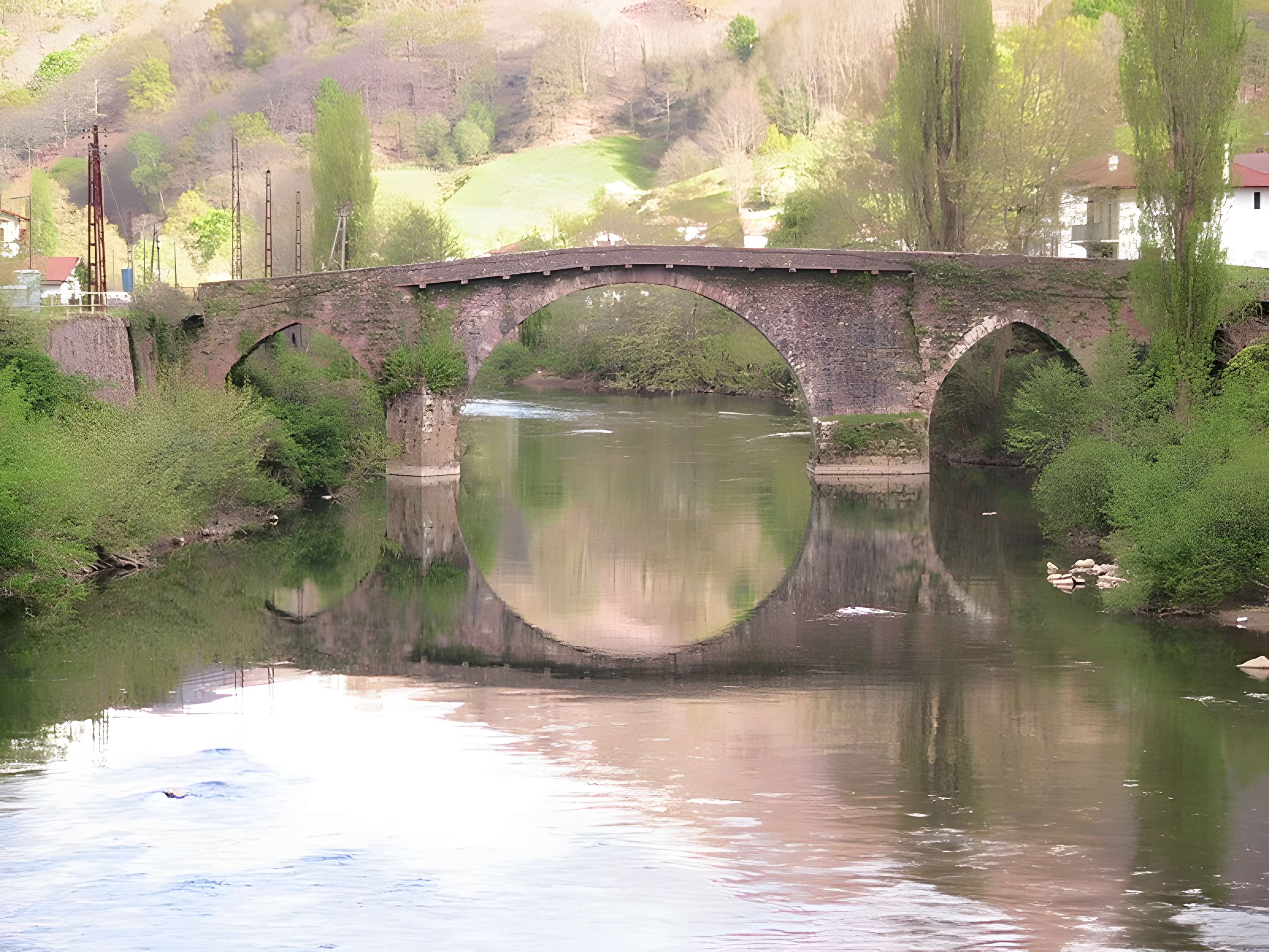 Pont Noblia sur la Nive à Bidarray