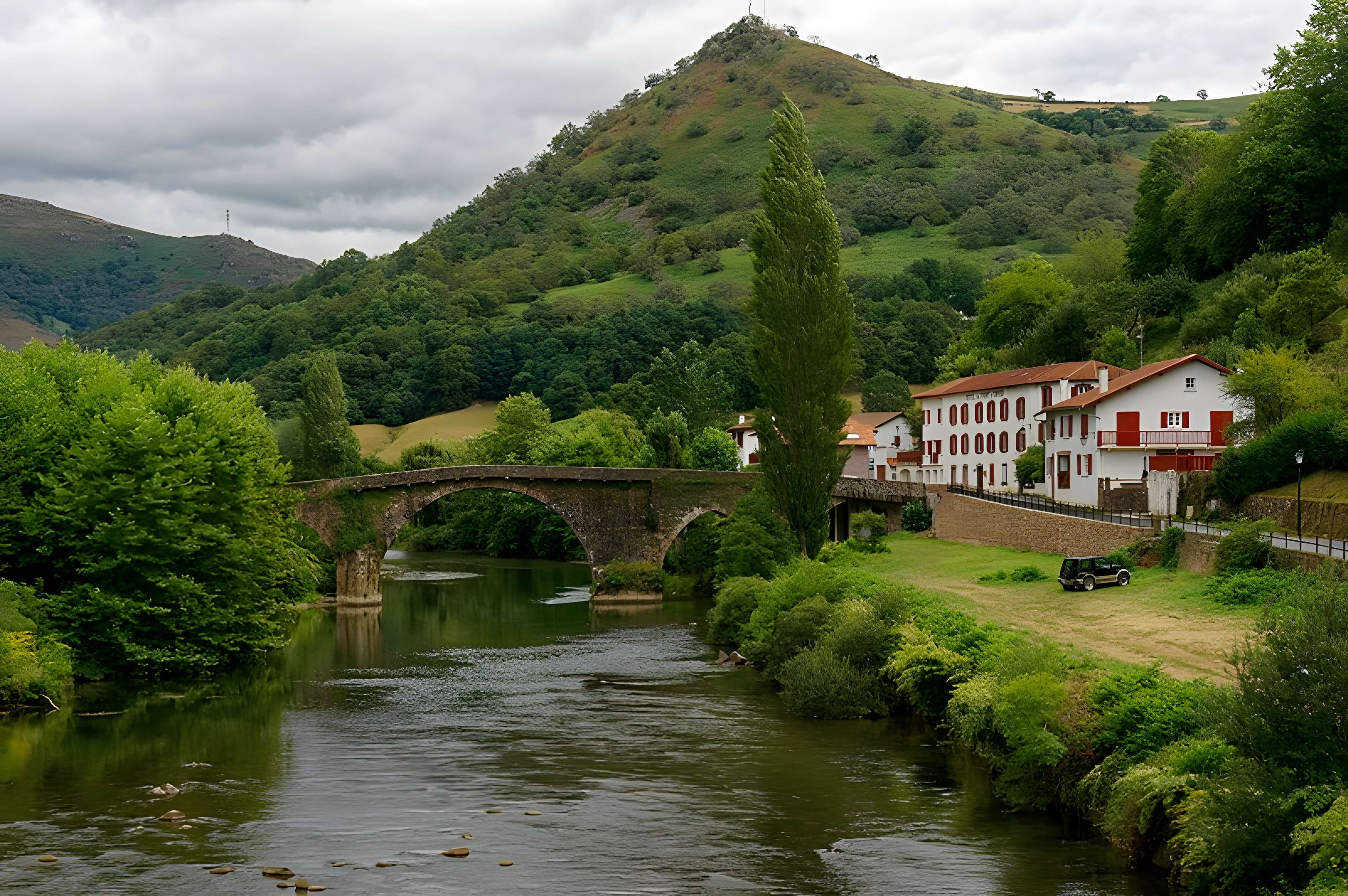 Pont Noblia sur la Nive à Bidarray