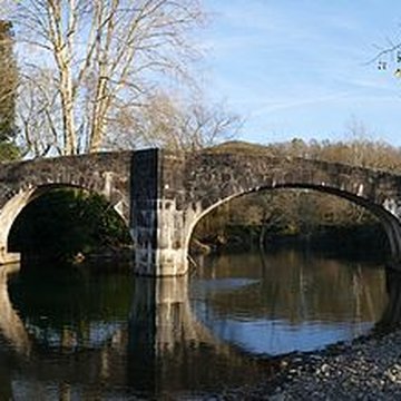 Pont romain sur la Nivelle à Ascain