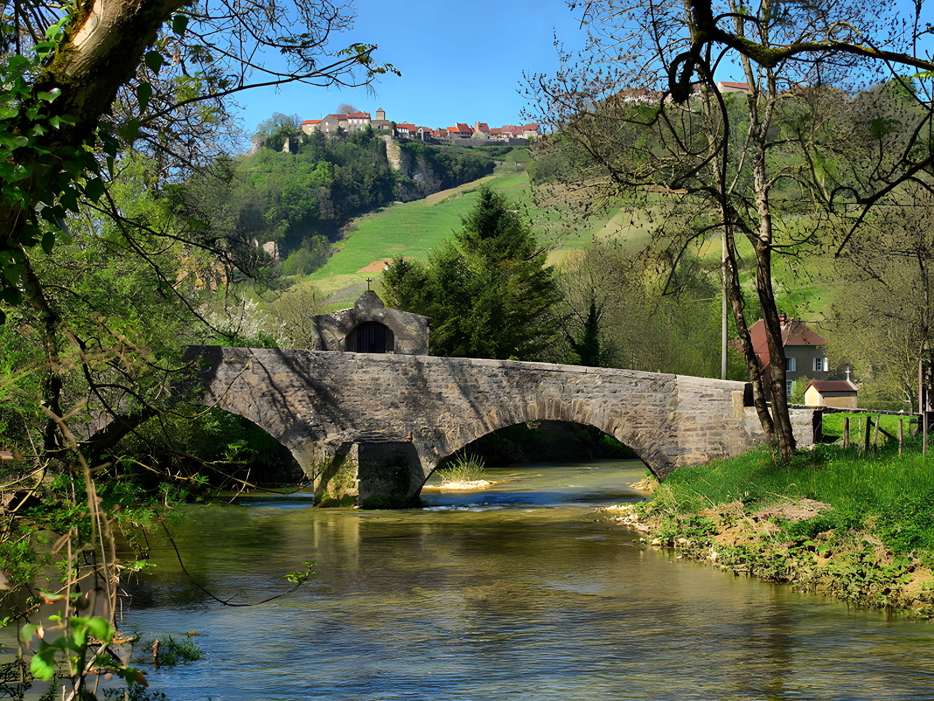 Pont sur la Seille à Nevy-sur-Seille