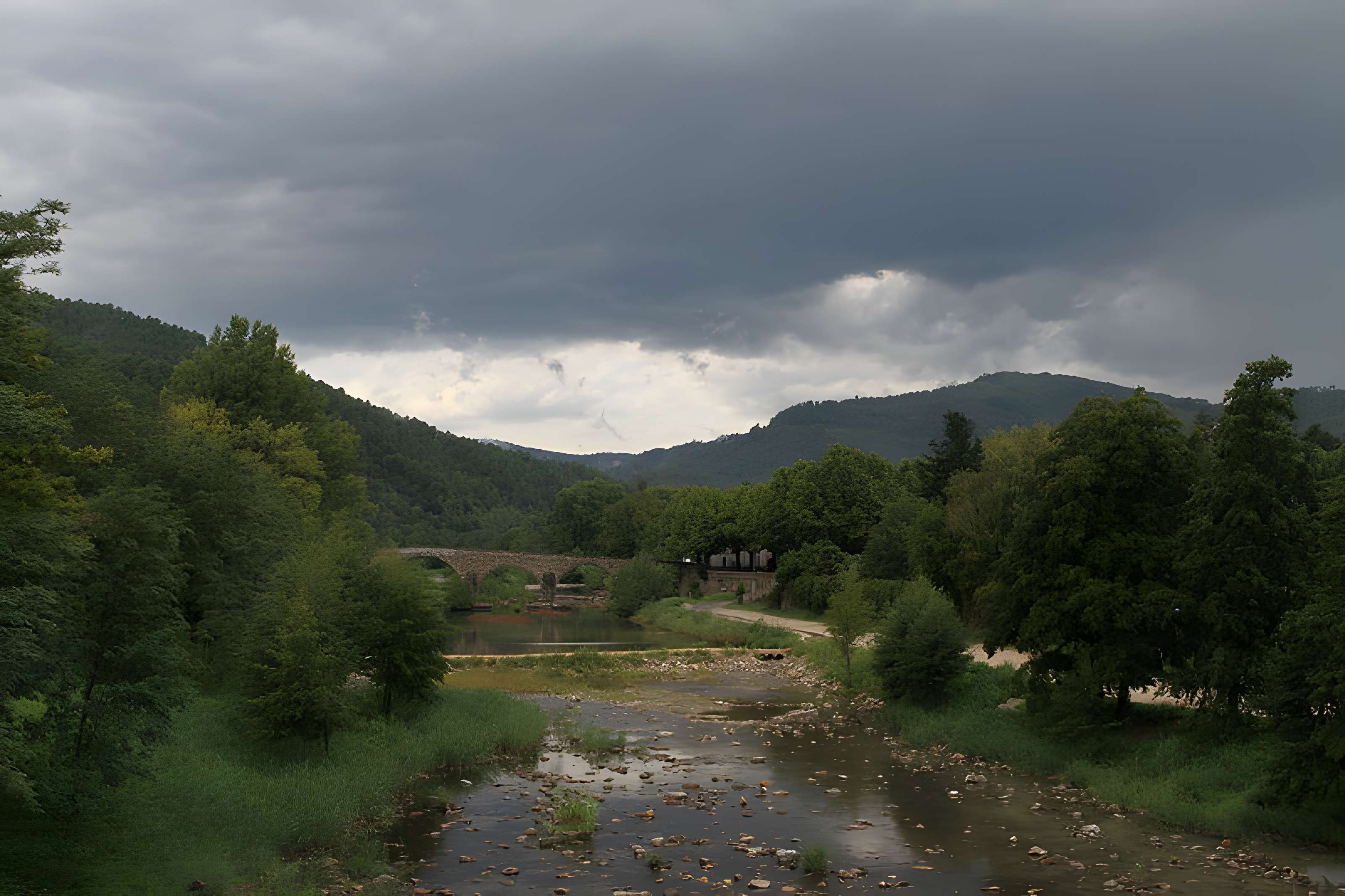 Pont sur le Gardon à Saint-Jean-du-Gard