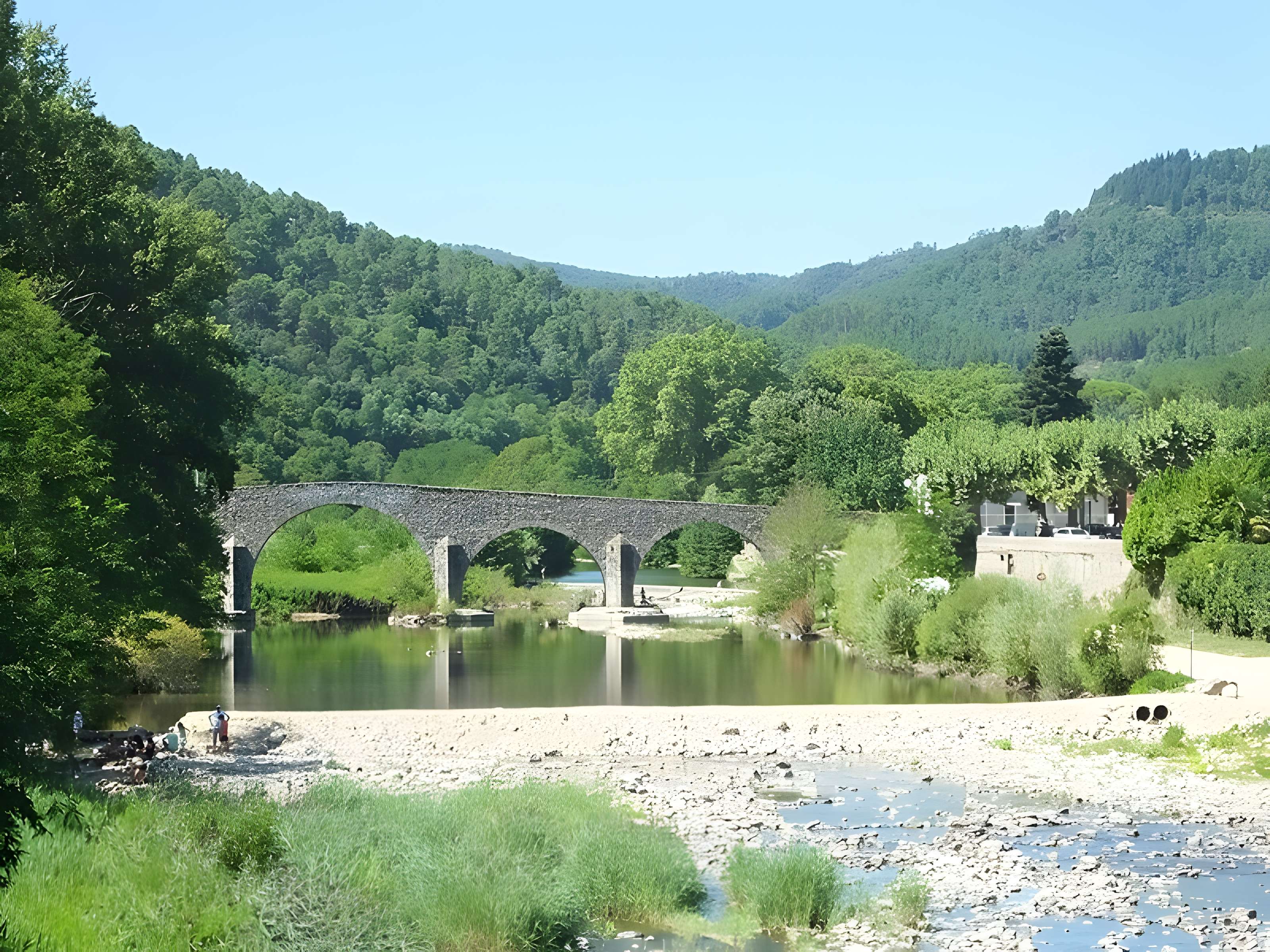 Pont sur le Gardon à Saint-Jean-du-Gard