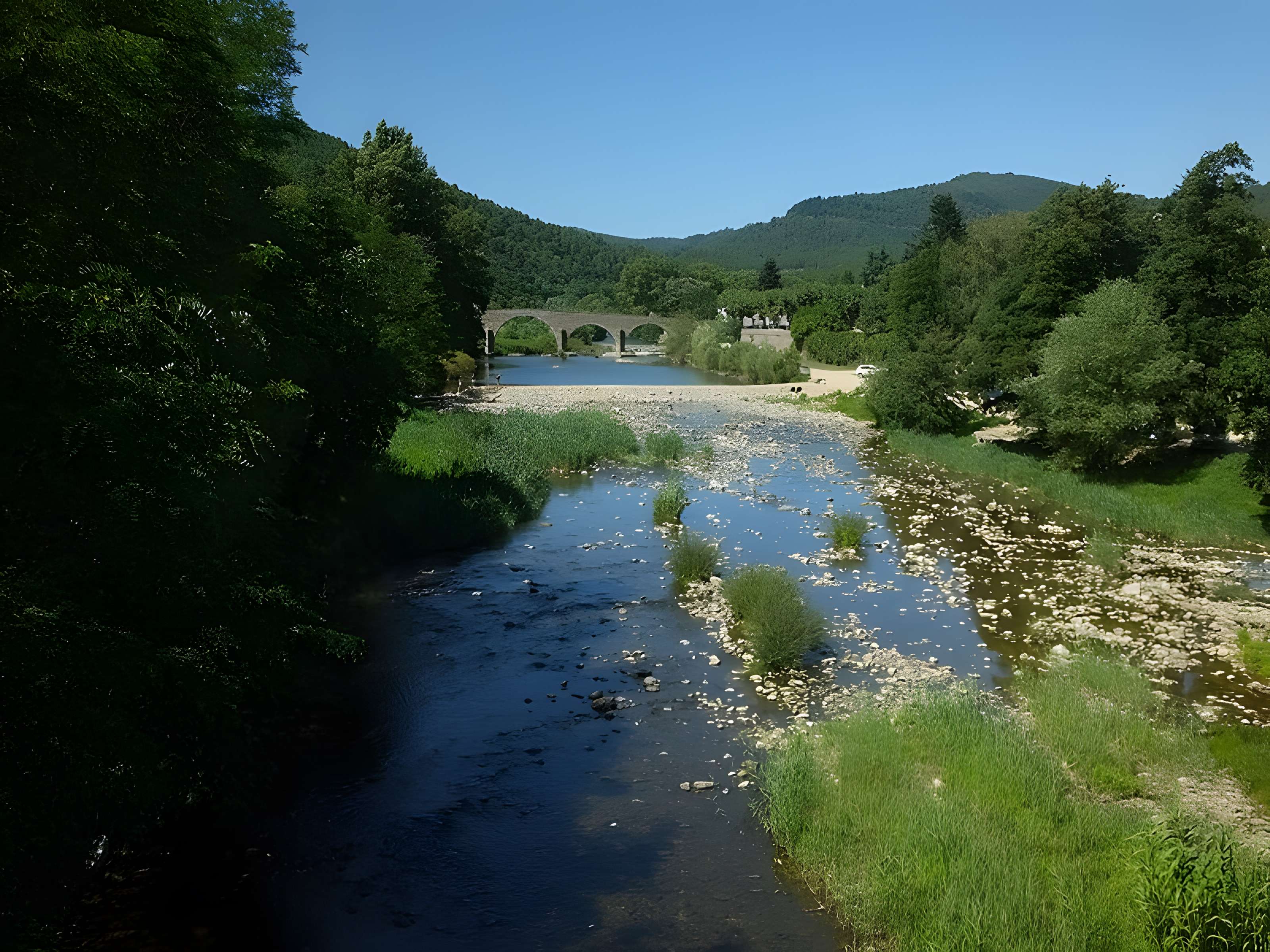 Pont sur le Gardon à Saint-Jean-du-Gard