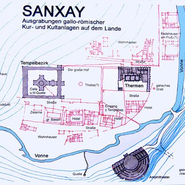Ruines gallo-romaines dHerbord à Sanxay