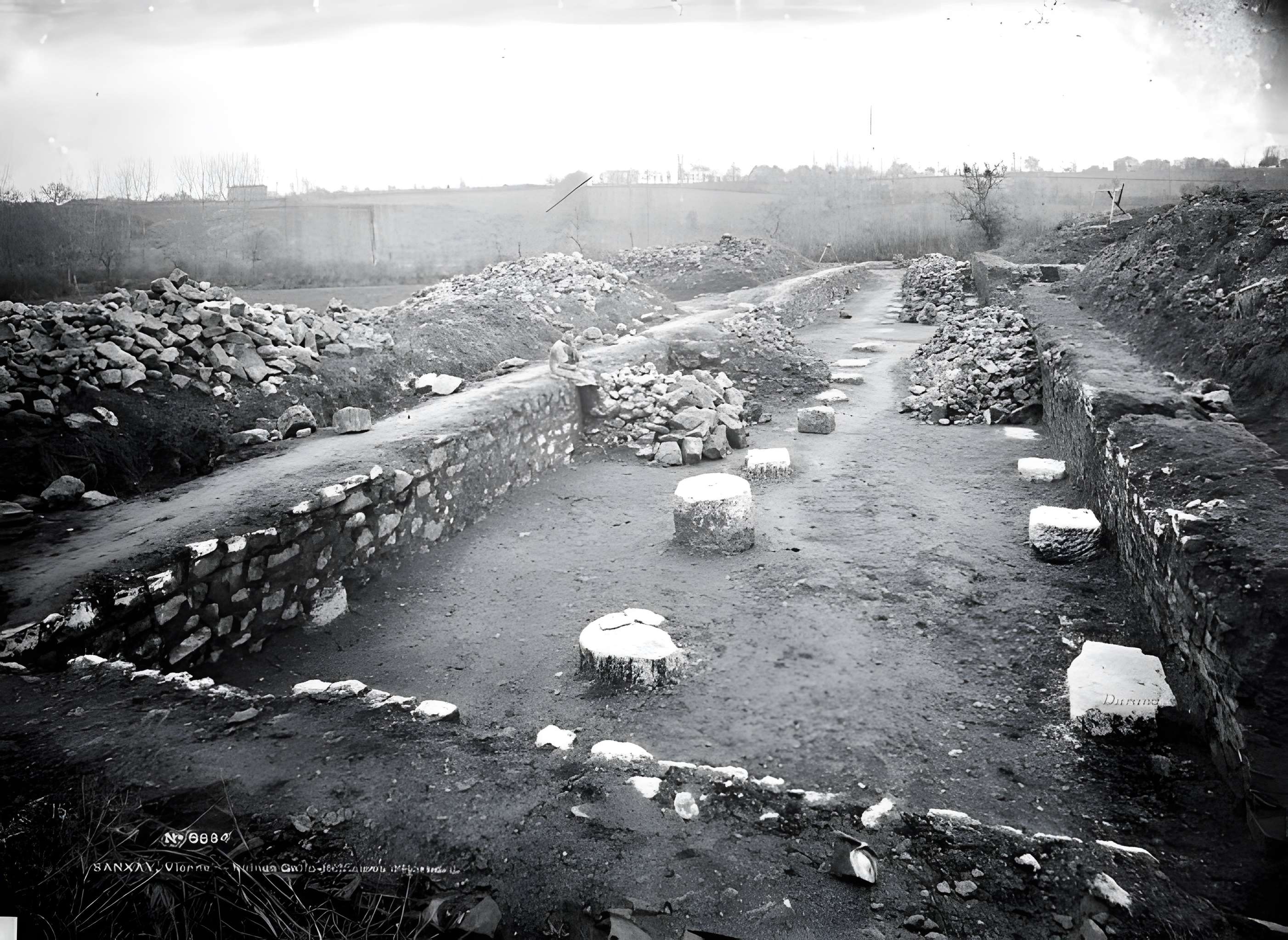 Ruines gallo-romaines d'Herbord à Sanxay