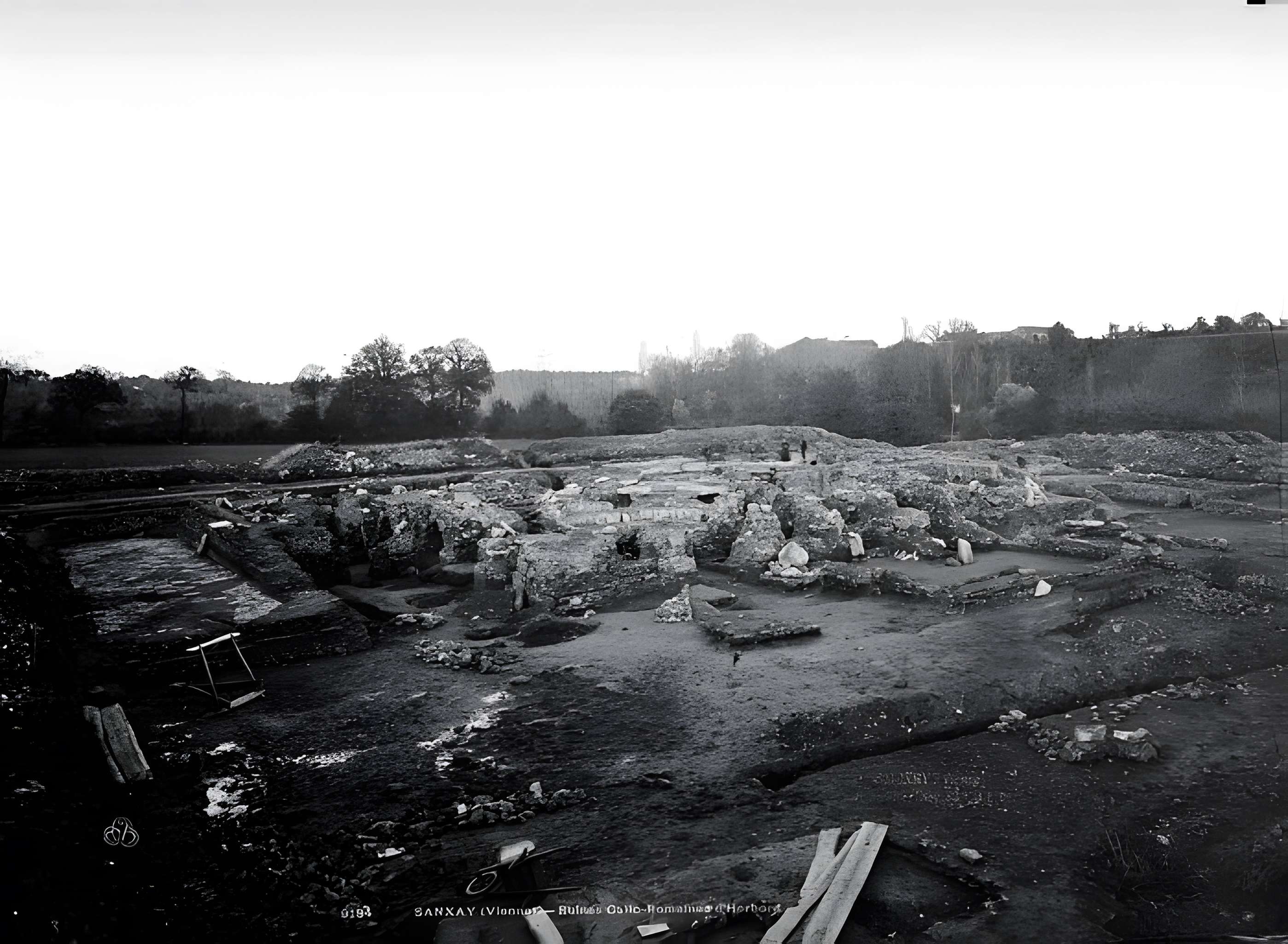 Ruines gallo-romaines d'Herbord à Sanxay