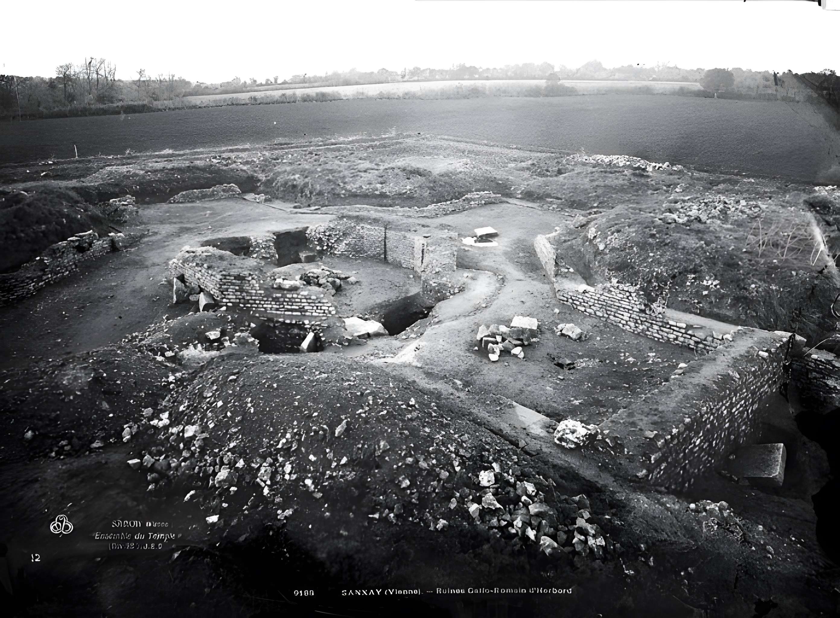 Ruines gallo-romaines d'Herbord à Sanxay