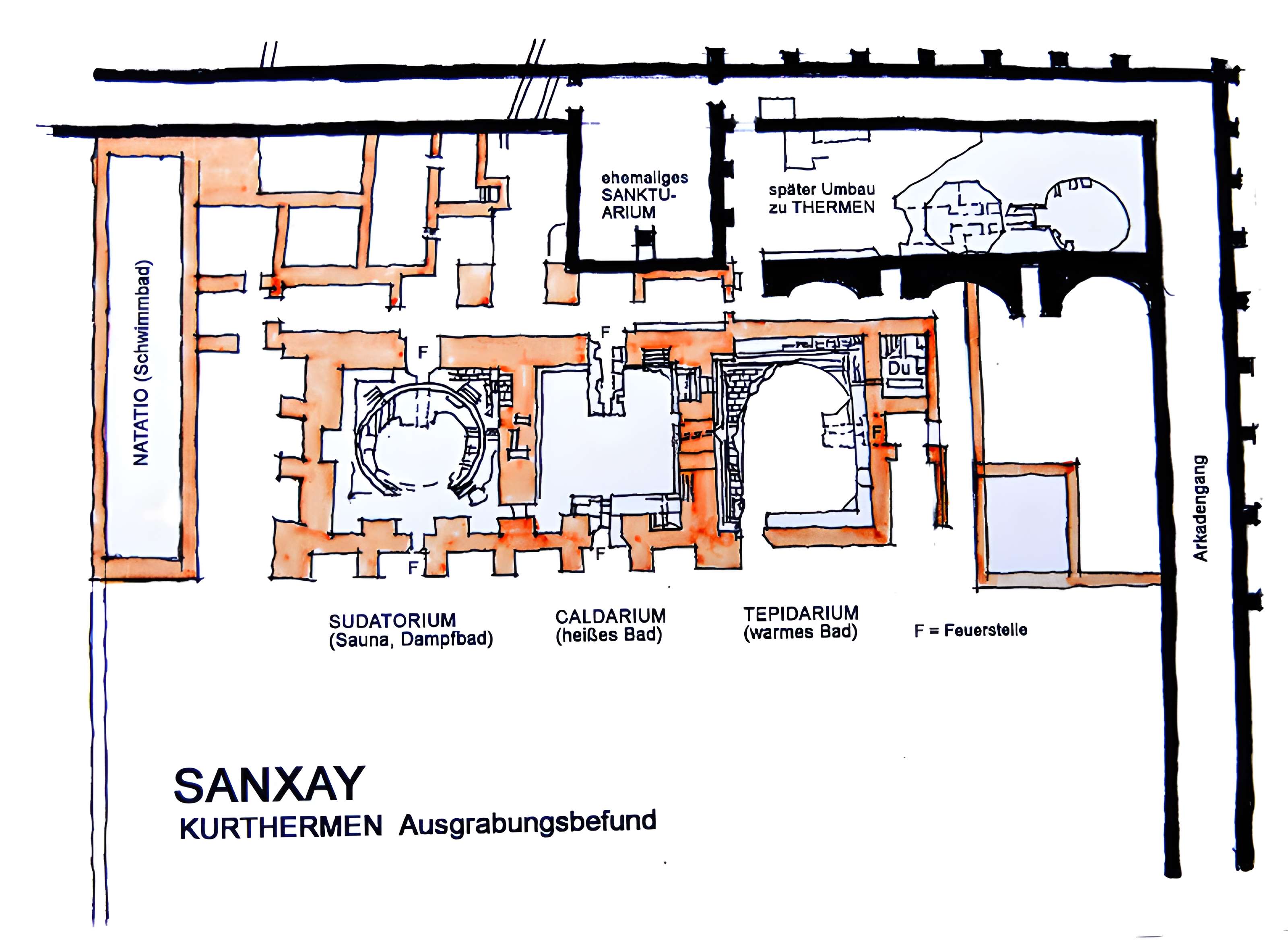 Ruines gallo-romaines d'Herbord à Sanxay