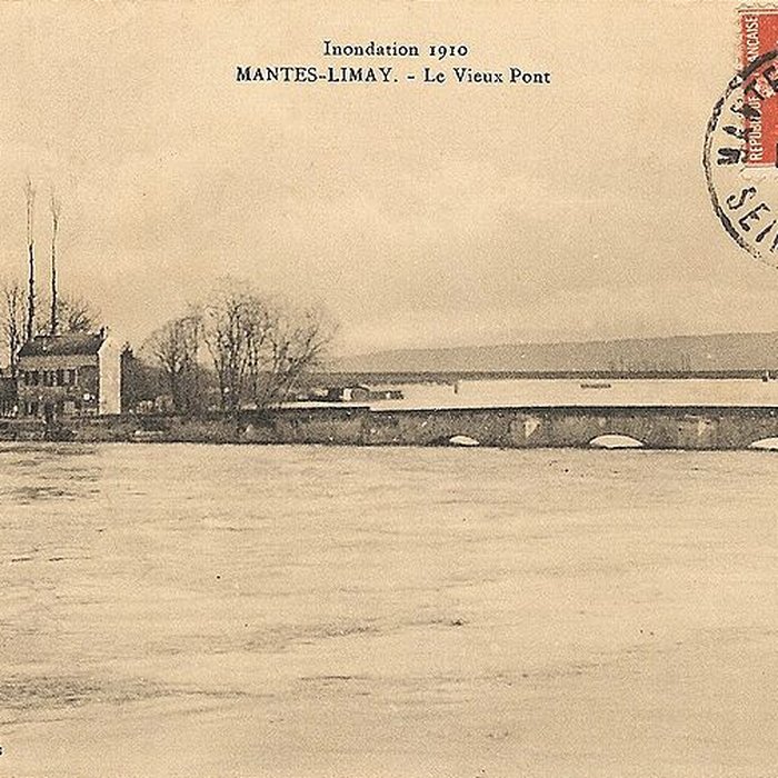 Photo de Vieux pont de Limay également sur commune de Mantes-la-Jolie