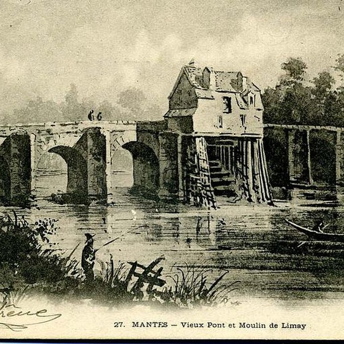 Photo de Vieux pont de Limay également sur commune de Mantes-la-Jolie