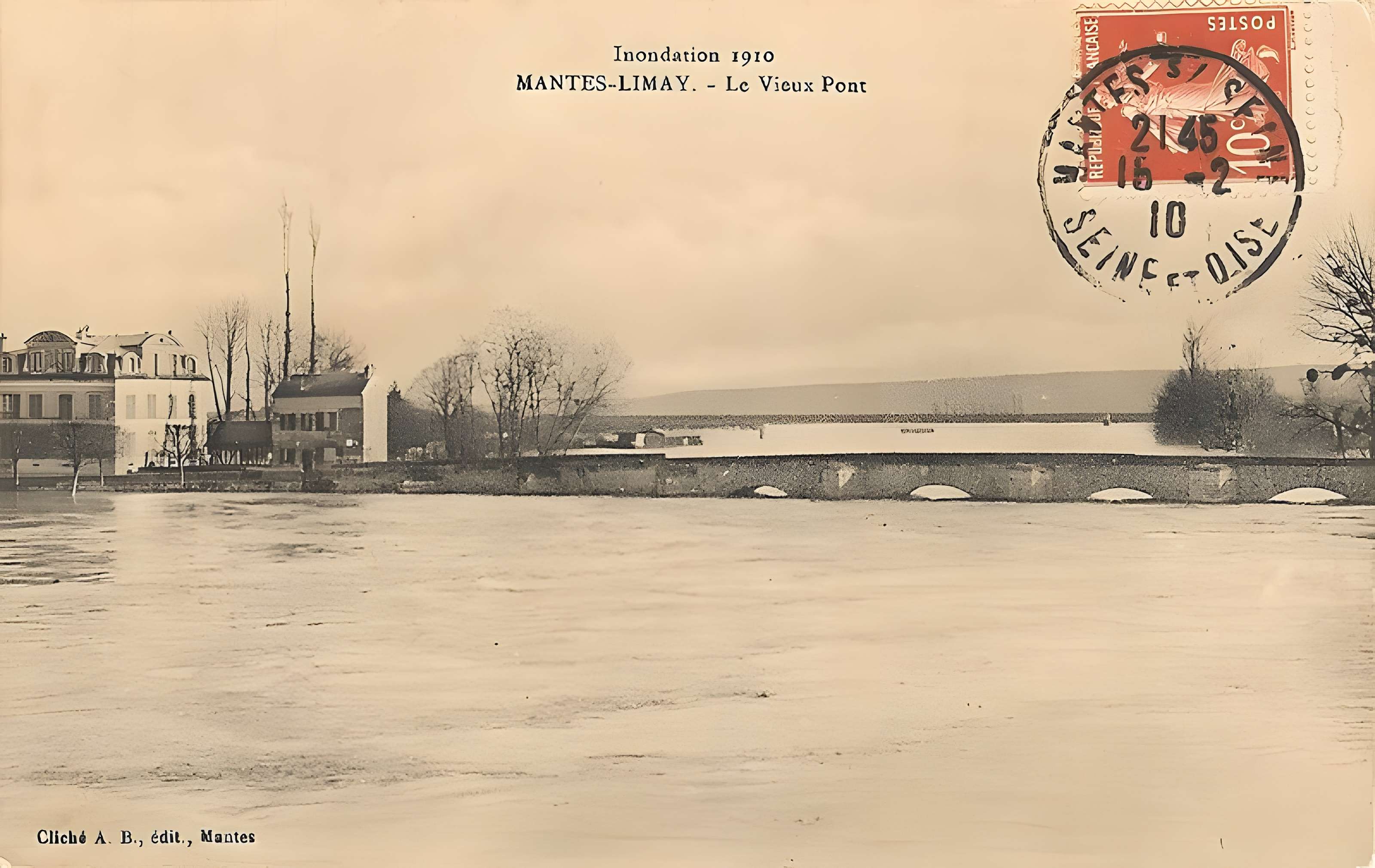 Vieux pont de Limay (également sur commune de Mantes-la-Jolie)