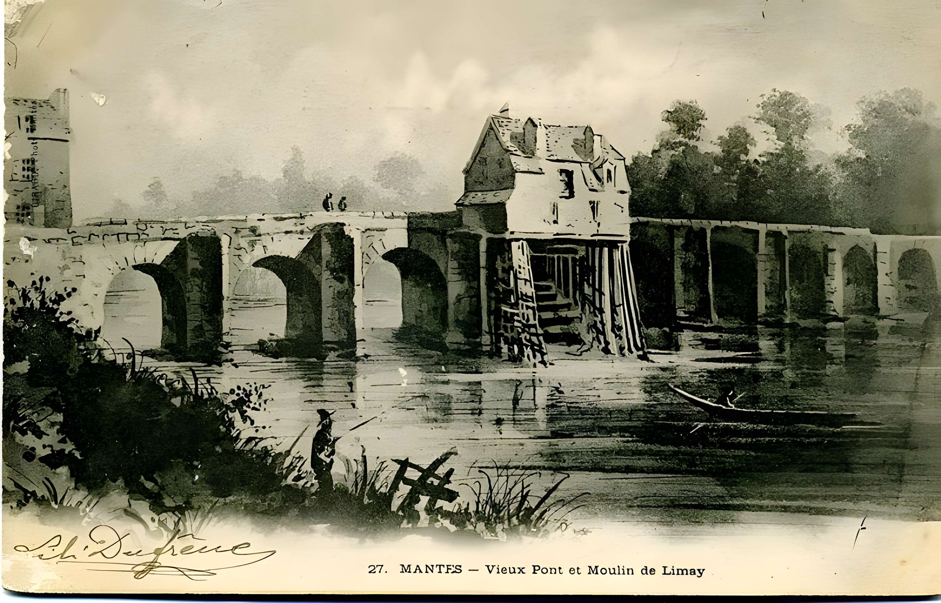 Vieux pont de Limay (également sur commune de Mantes-la-Jolie)