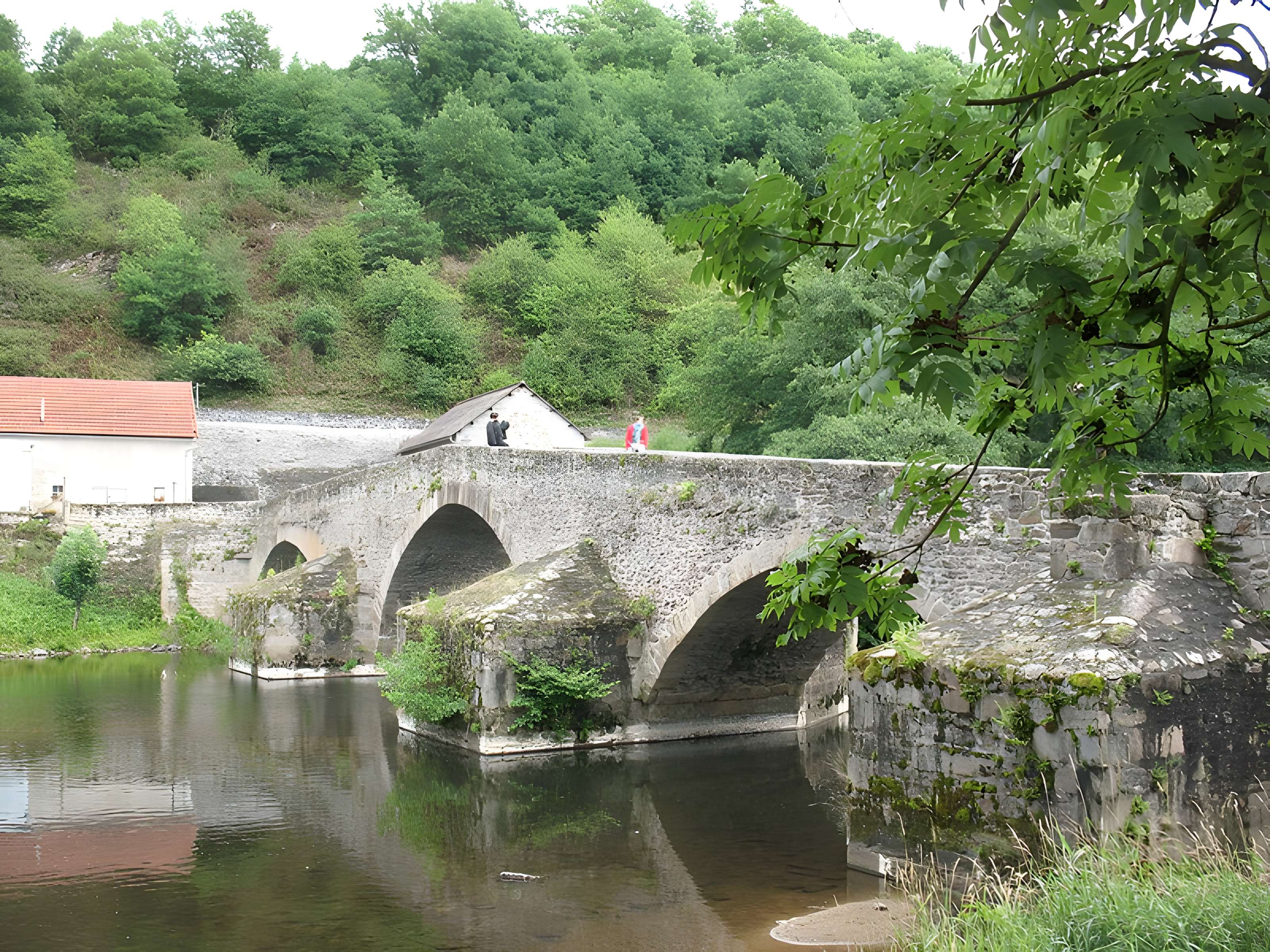 Vieux pont sur la Sioule à Menat