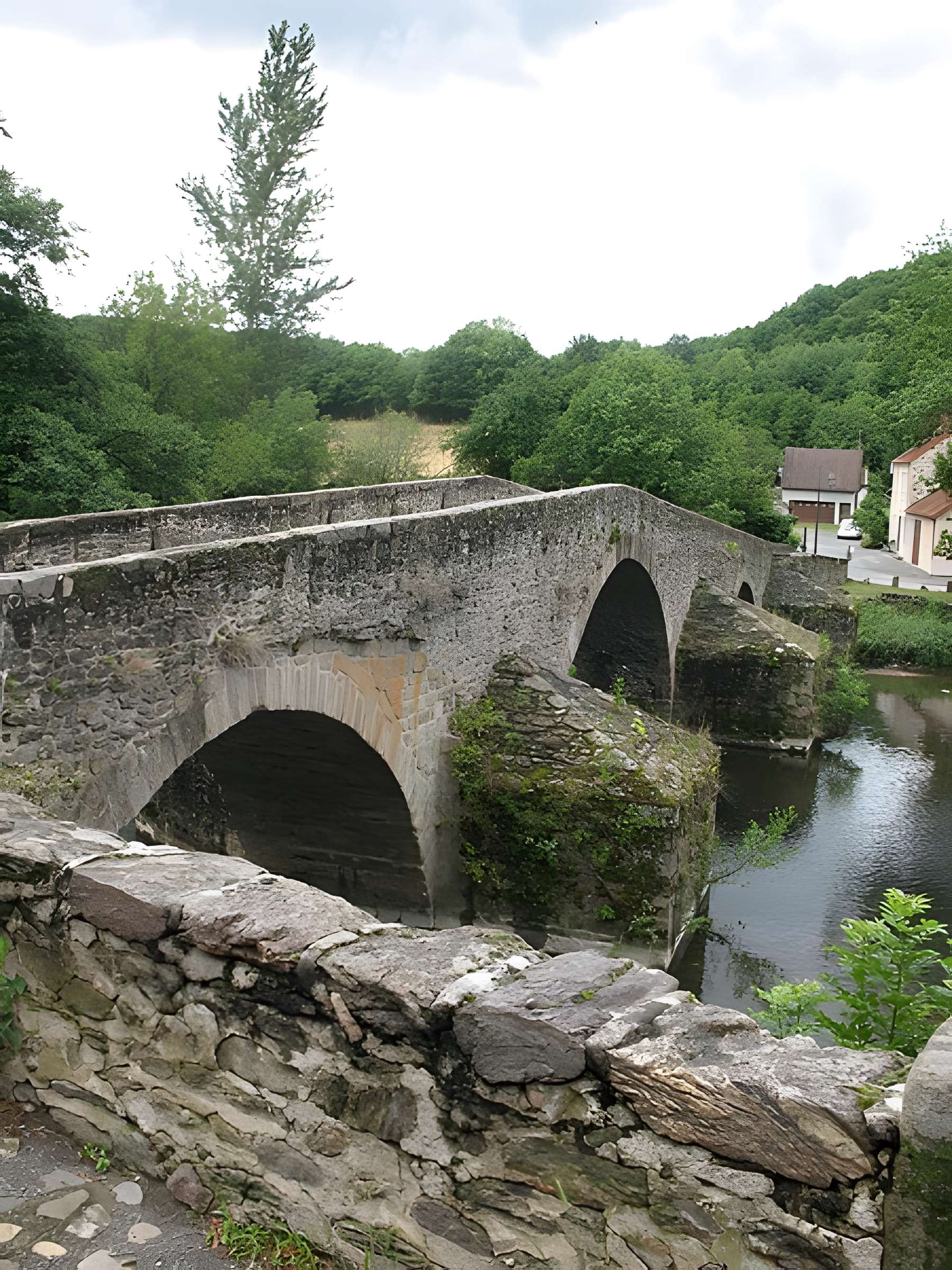 Vieux pont sur la Sioule à Menat
