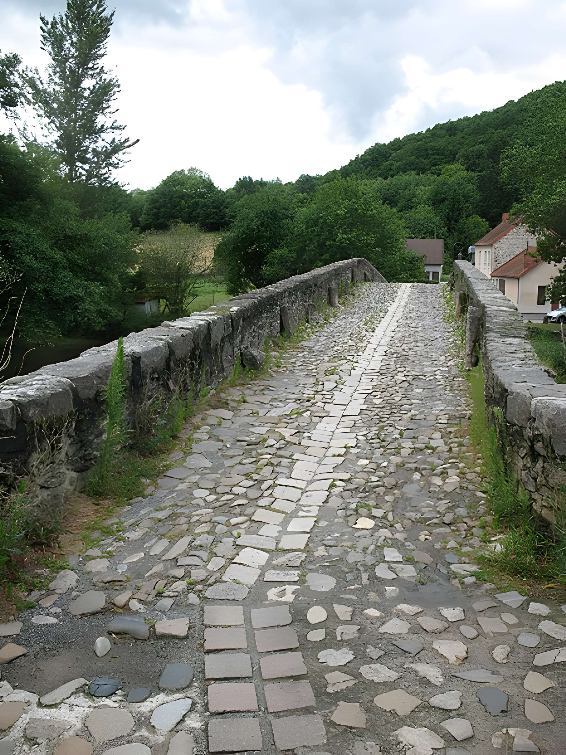Vieux pont sur la Sioule à Menat