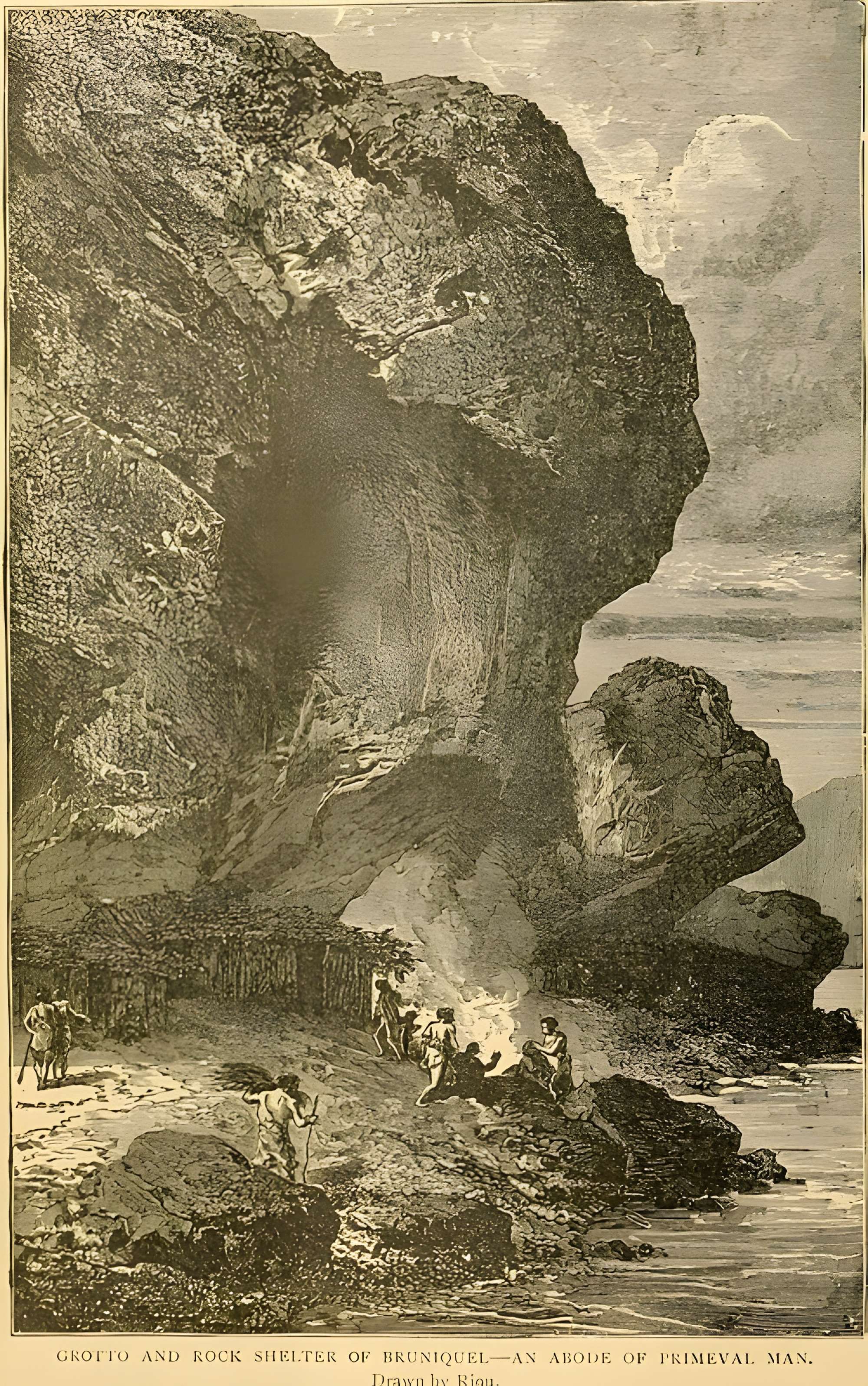 Abris sous roche du château de Bruniquel