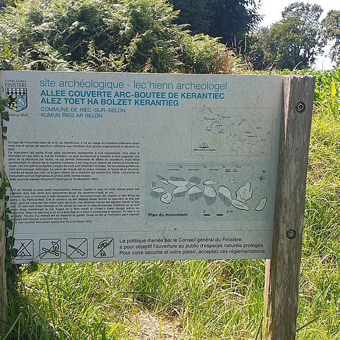 Photo de Allée couverte de Kerantiec à Riec-sur-Bélon