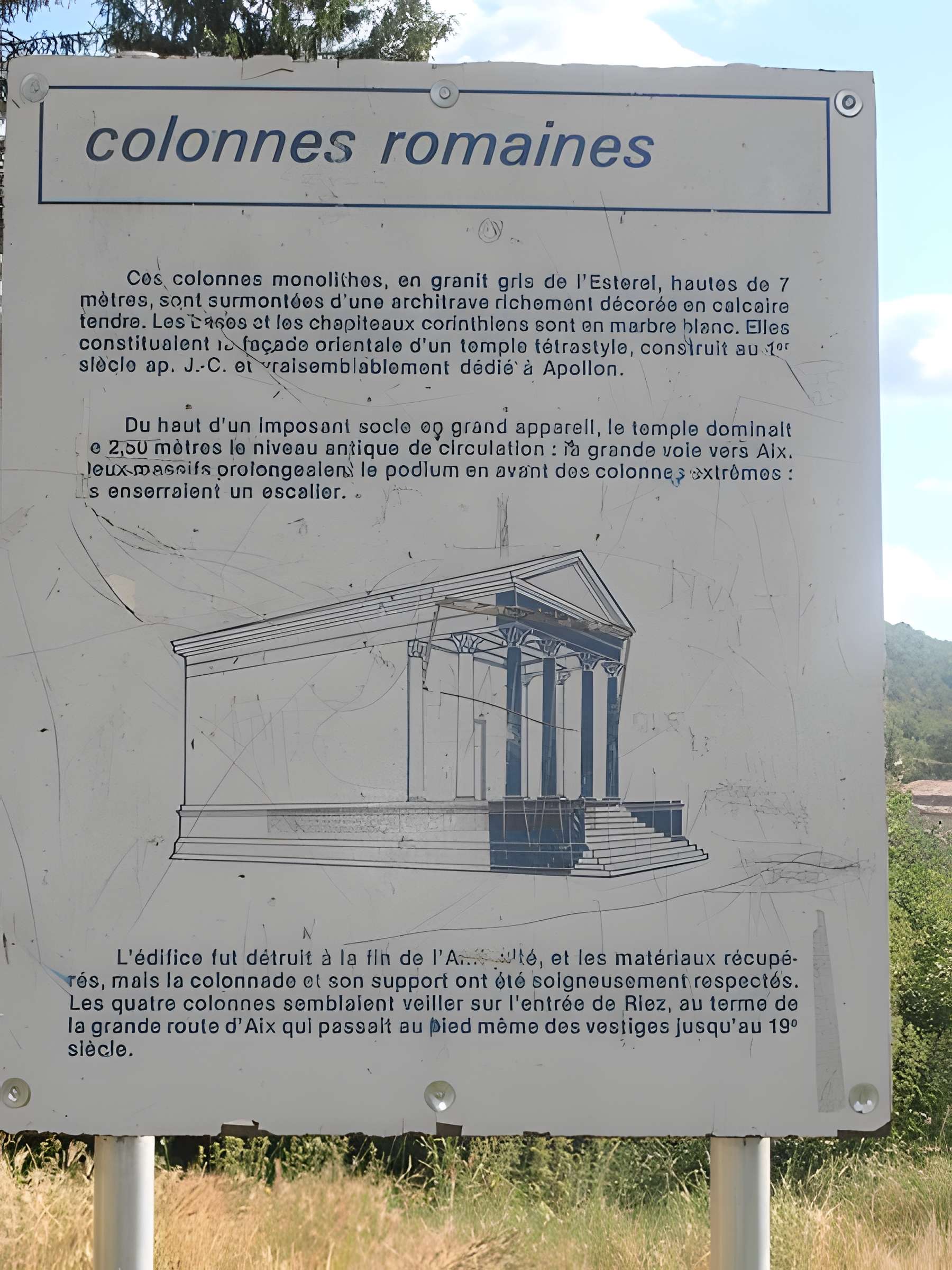 Colonnes antique de Riez