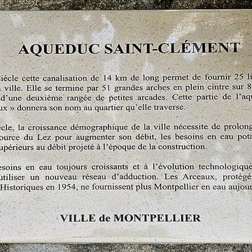 Aqueduc Saint-Clément du Pont-canal à Montferrier-sur-Lez