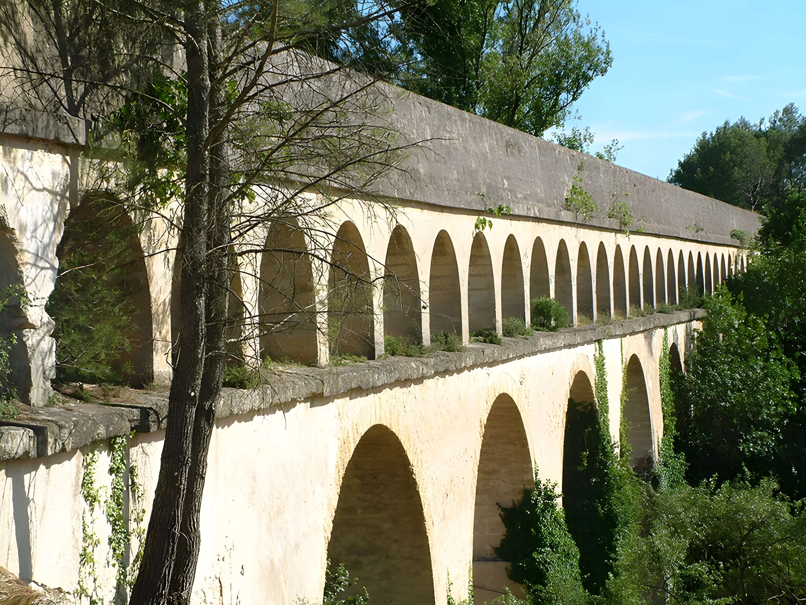 Aqueduc Saint-Clément du Pont-canal à Montferrier-sur-Lez