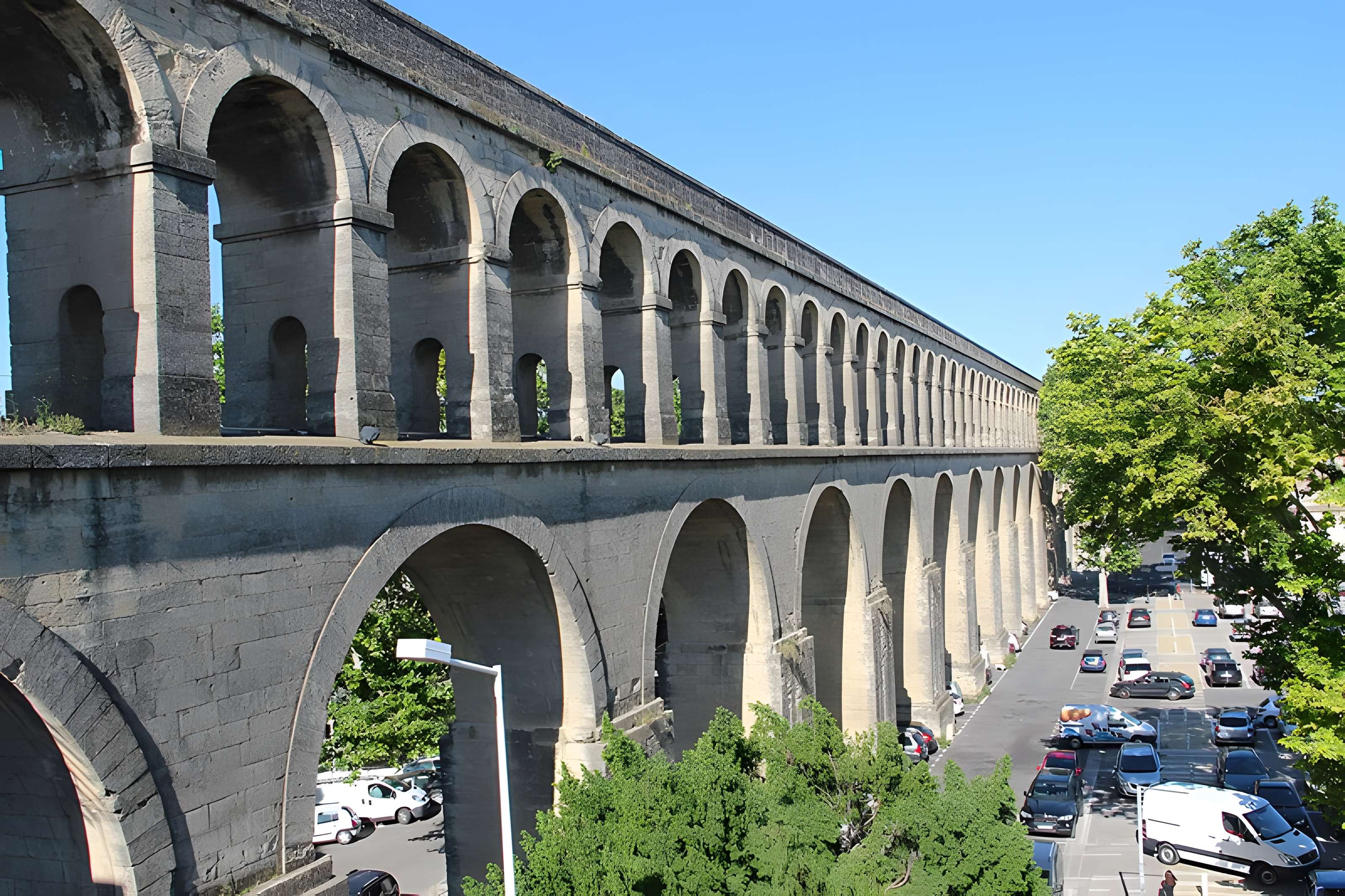 Aqueduc Saint-Clément du Pont-canal à Montferrier-sur-Lez