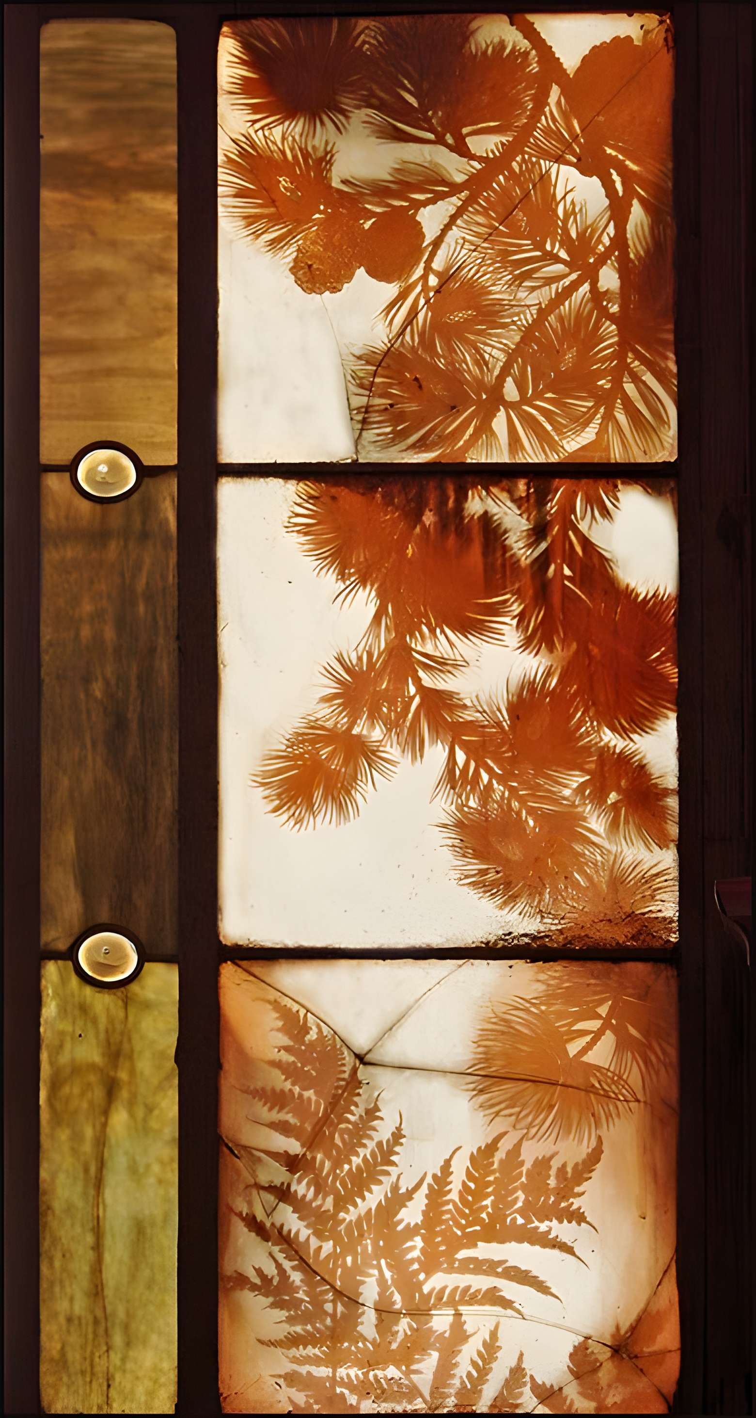 Brasserie Excelsior de Nancy Détail des vitraux réalisés par Jacques Grüber.