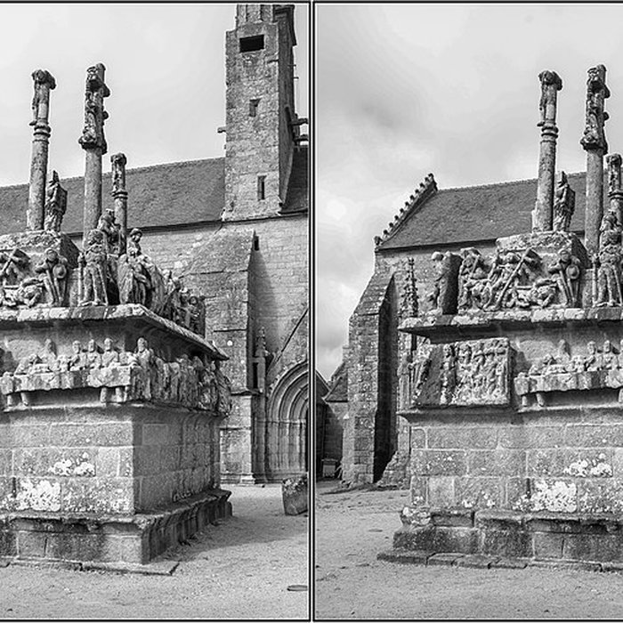 Photo de Calvaire et chapelle de Tronoën