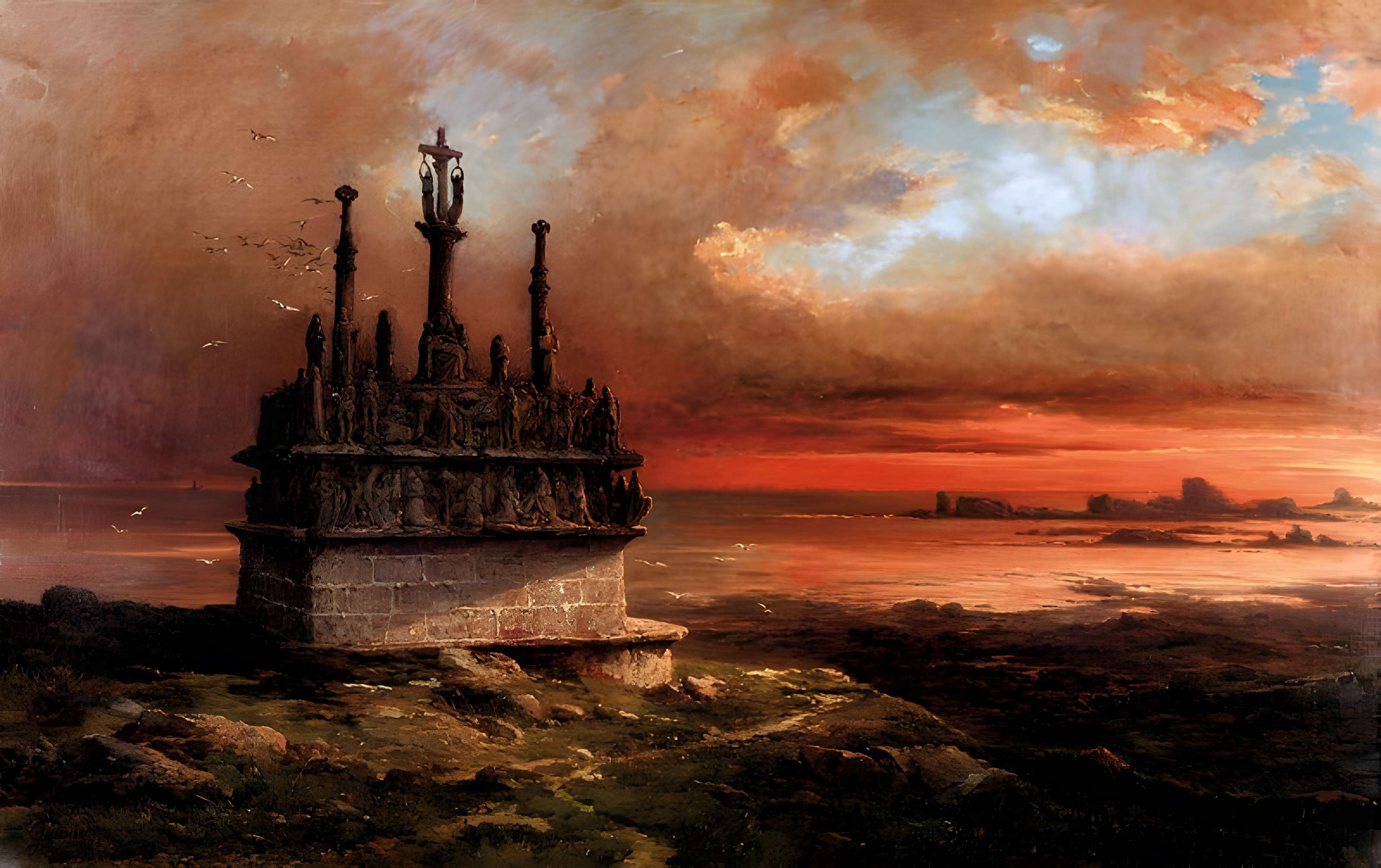 Calvaire et chapelle de Tronoën